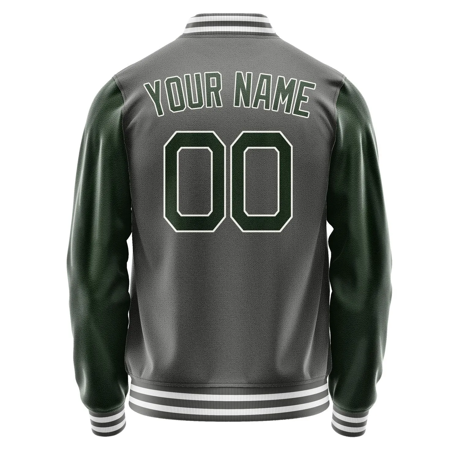 Custom Dark Grey Dark Green Jacket sold by Tailorly product image thumbnail 4