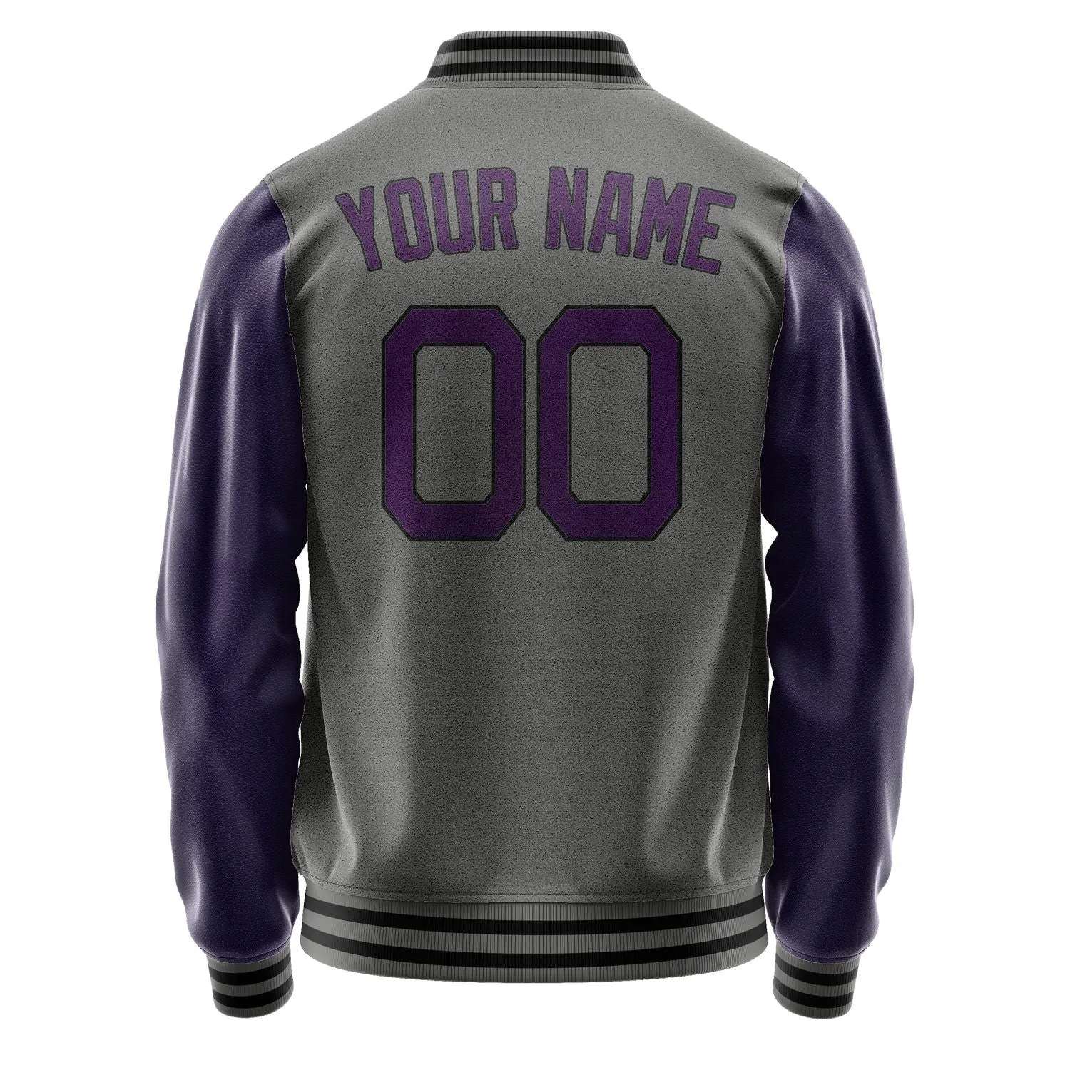 Custom Dark Grey Purple Jacket sold by Tailorly product image thumbnail 4