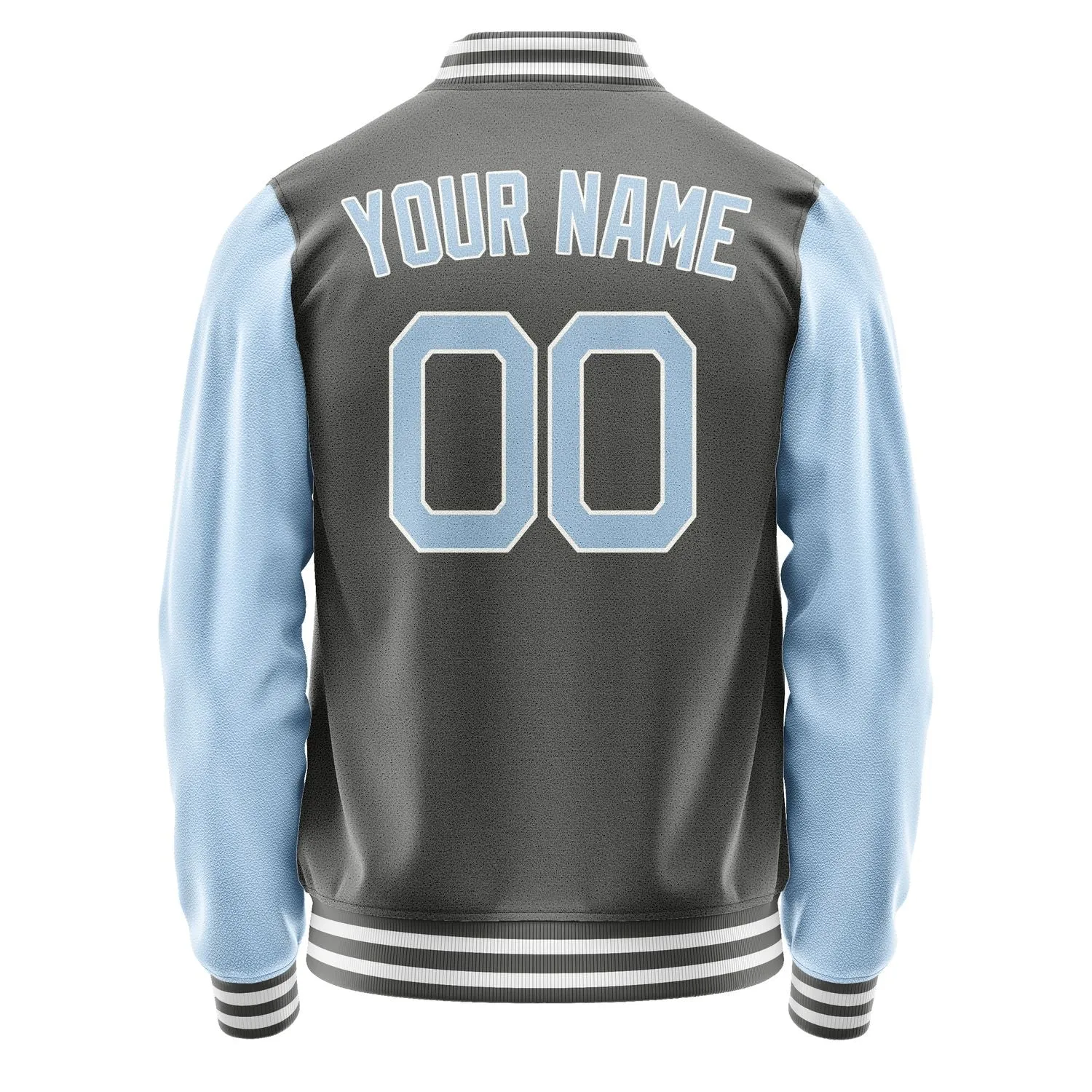 Custom Dark Grey Light Blue Jacket sold by Tailorly product image thumbnail 4