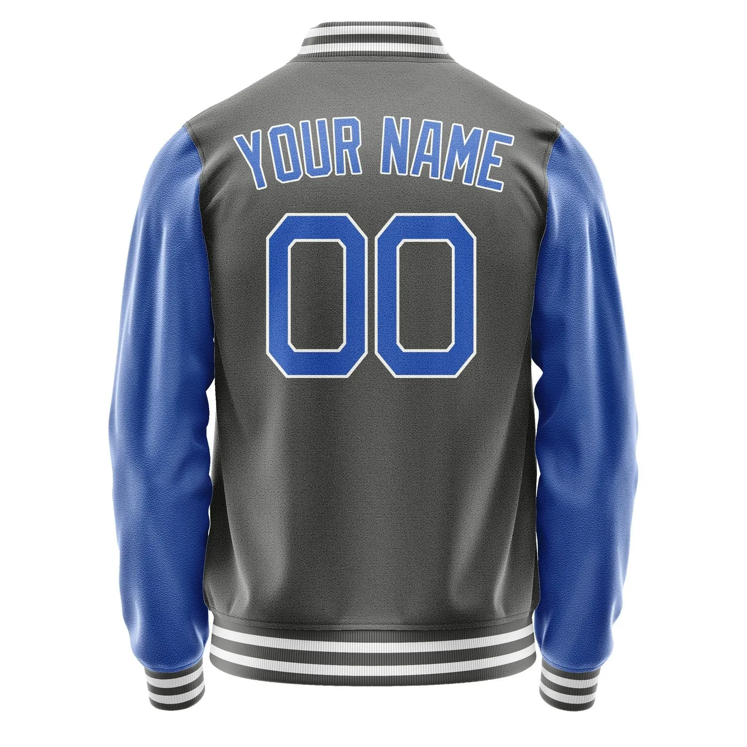 Custom Dark Grey Sky Blue Jacket sold by Tailorly product image thumbnail 4