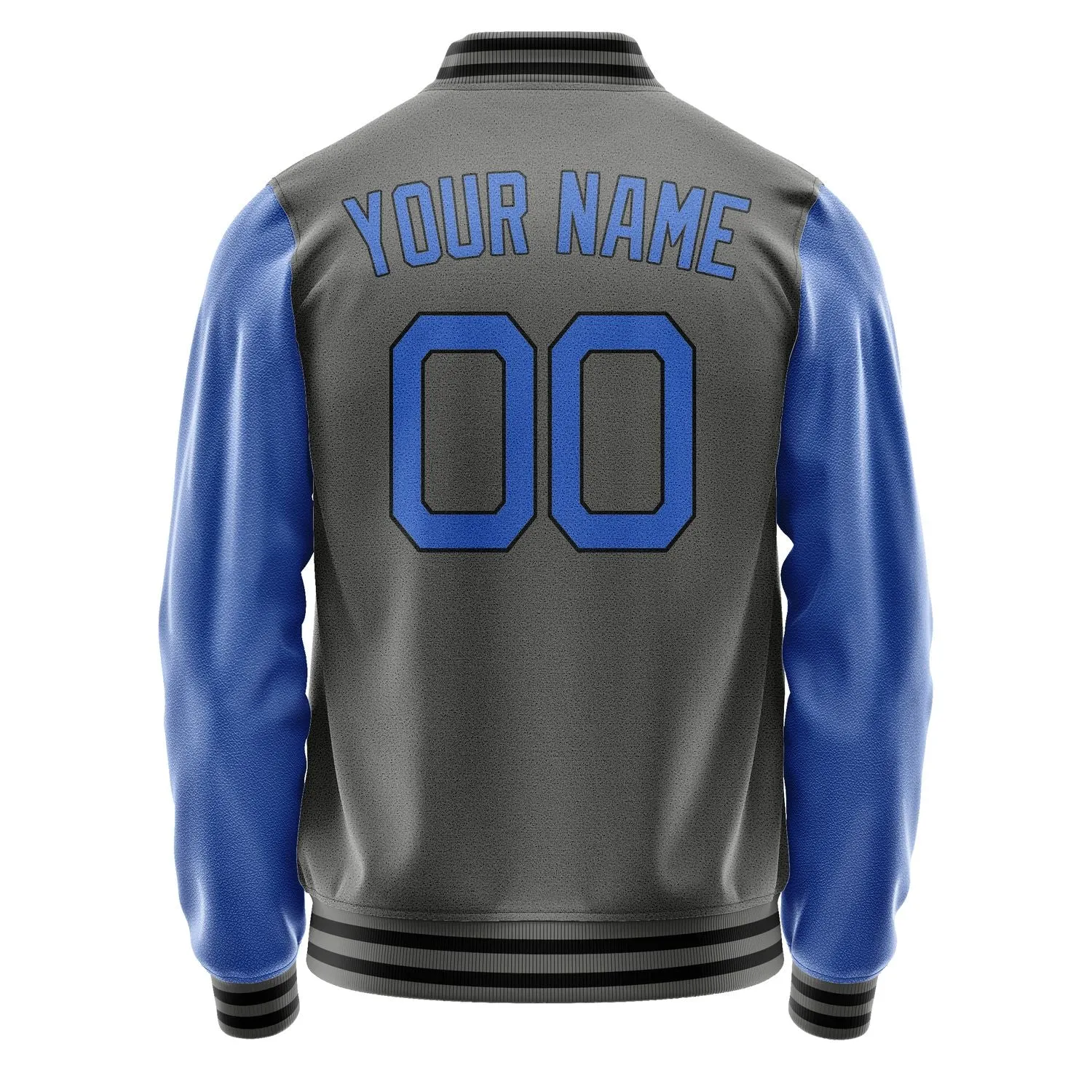 Custom Dark Grey Sky Blue Jacket sold by Tailorly product image thumbnail 4