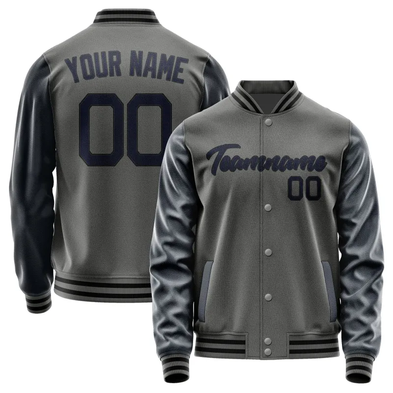 Custom Dark Grey Navy Jacket sold by Tailorly