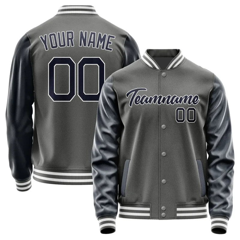 Custom Dark Grey Navy Jacket sold by Tailorly