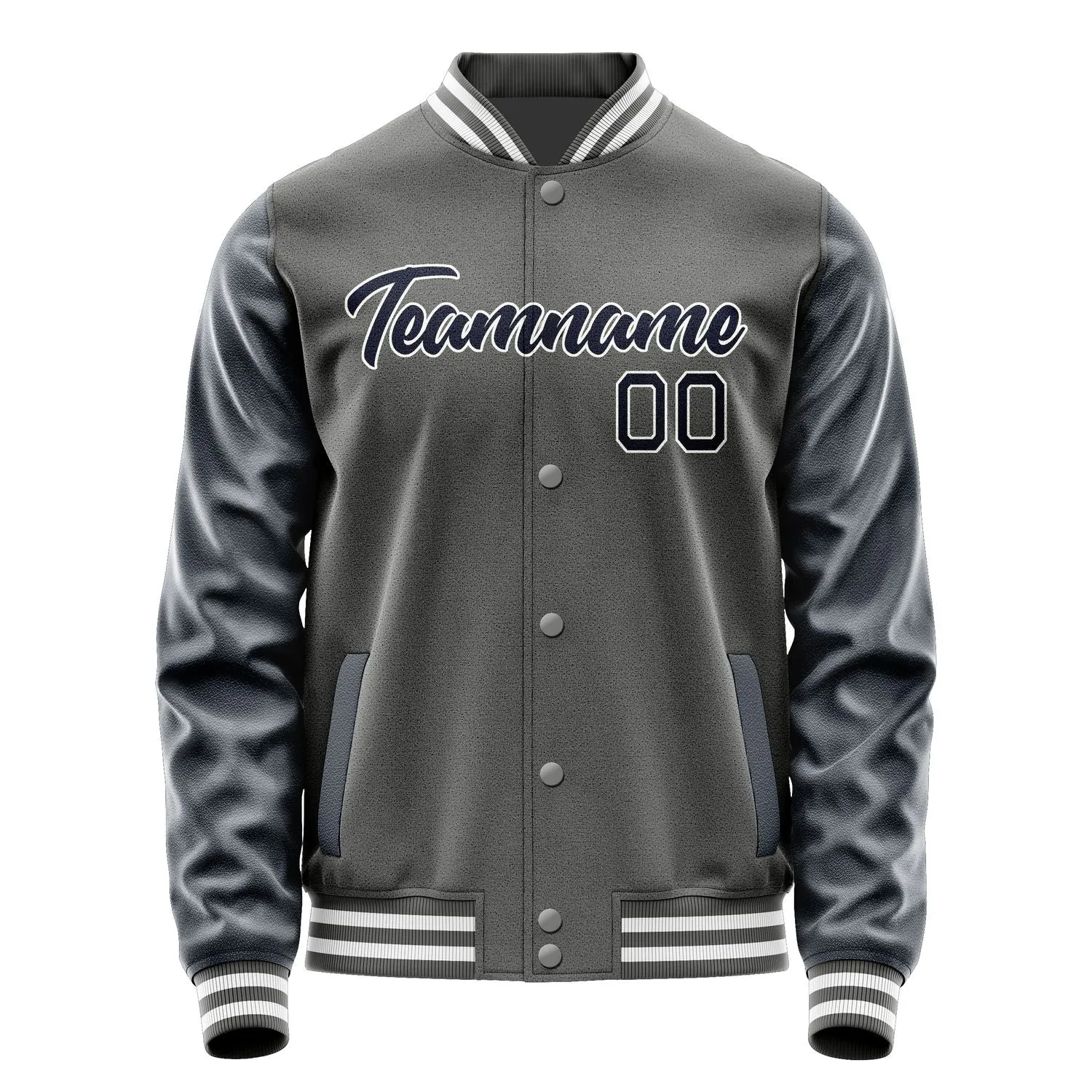 Custom Dark Grey Navy Jacket sold by Tailorly product image thumbnail 2
