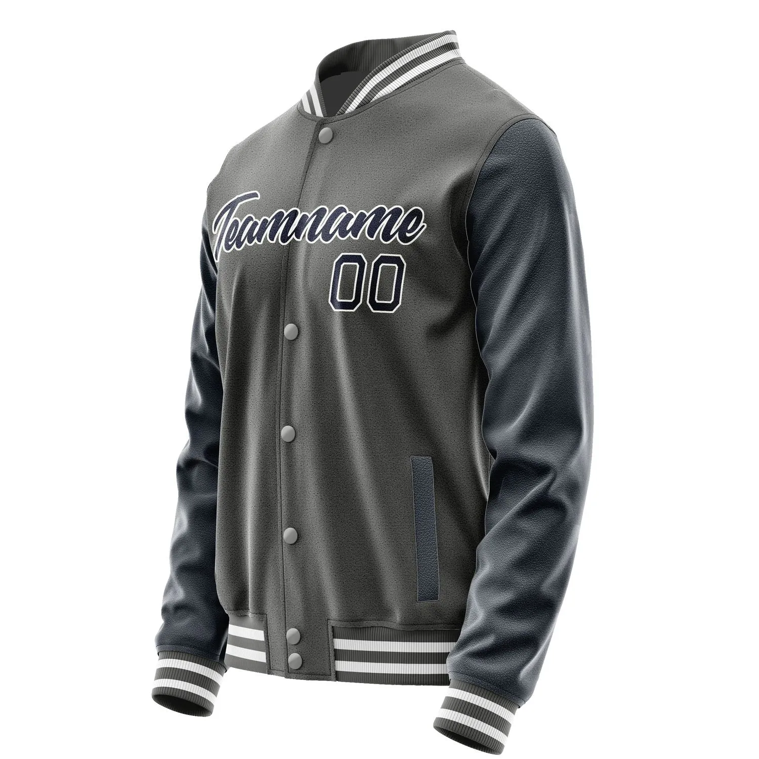 Custom Dark Grey Navy Jacket sold by Tailorly product image thumbnail 3