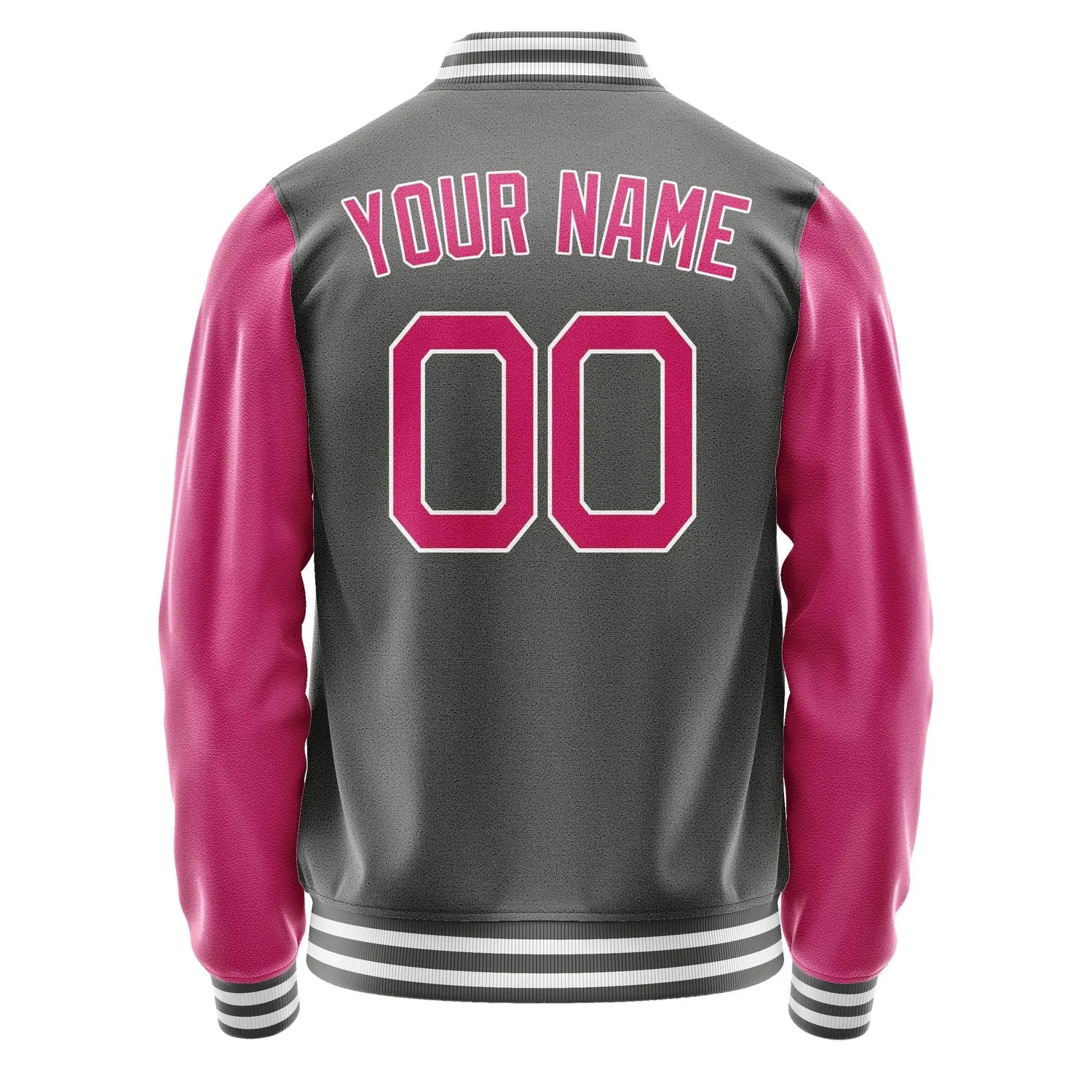 Custom Dark Grey Pink Jacket sold by Tailorly product image thumbnail 4