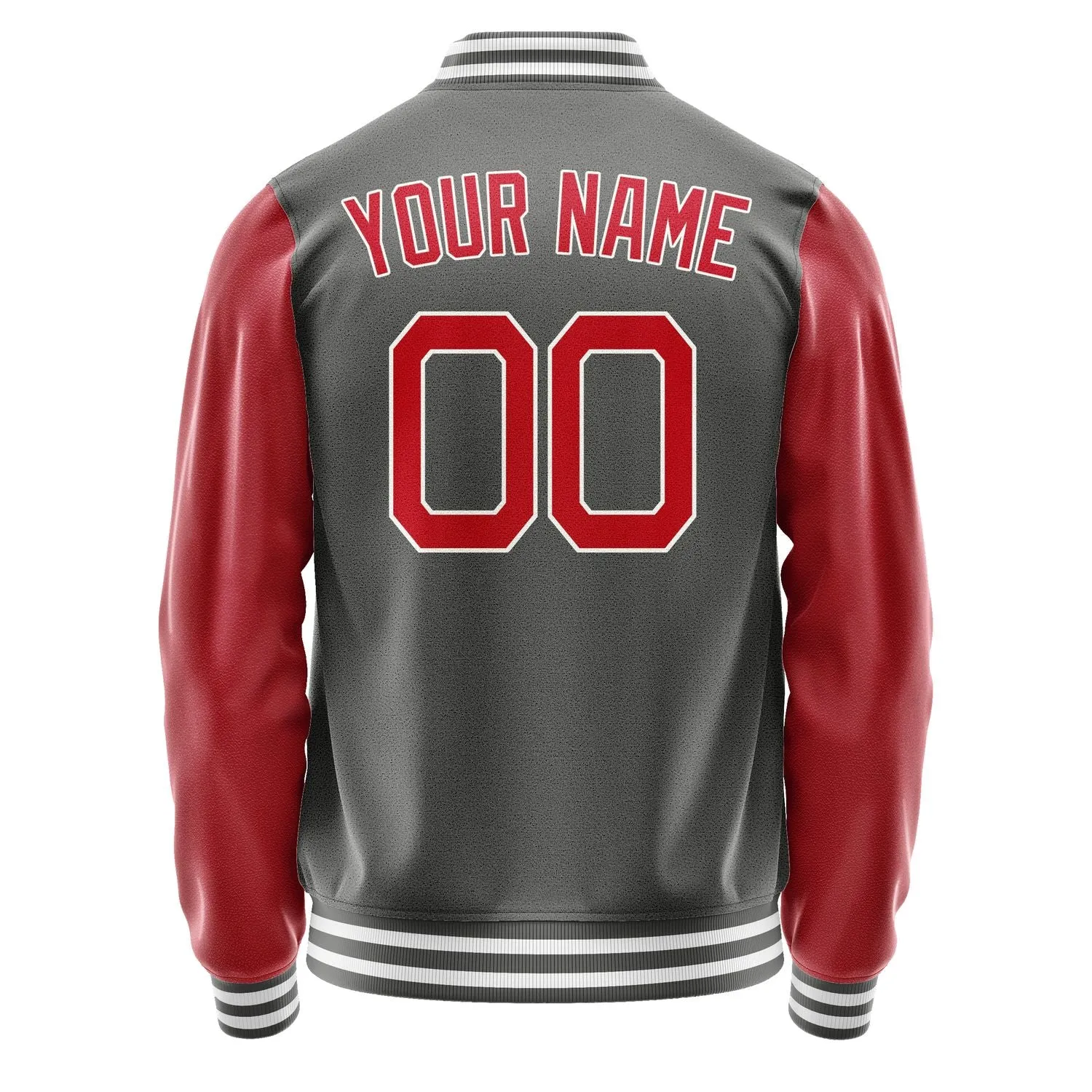 Custom Dark Grey Red Jacket sold by Tailorly product image thumbnail 4