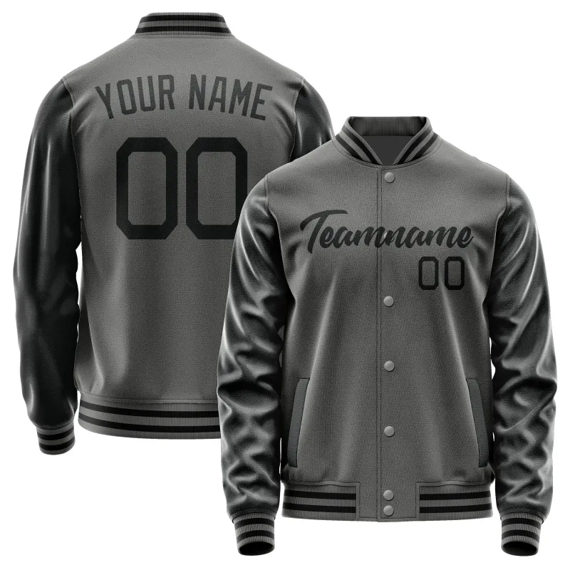 Custom Dark Grey Black Jacket sold by Tailorly