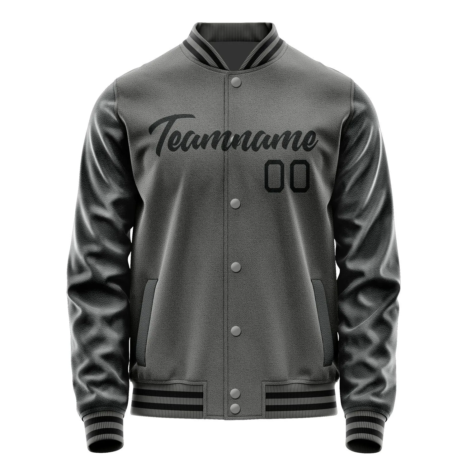 Custom Dark Grey Black Jacket sold by Tailorly product image thumbnail 2