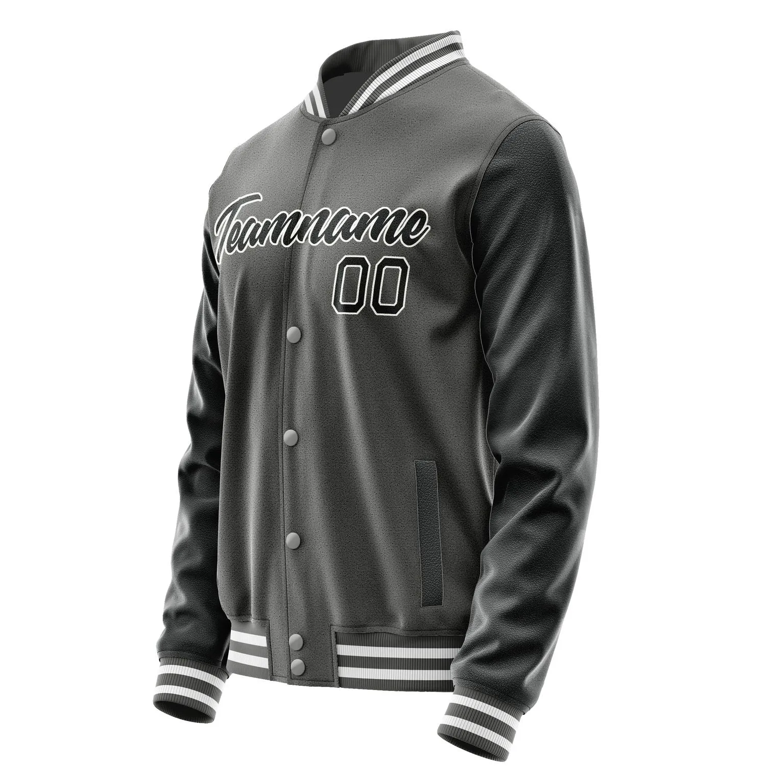 Custom Dark Grey Black Jacket sold by Tailorly product image thumbnail 3