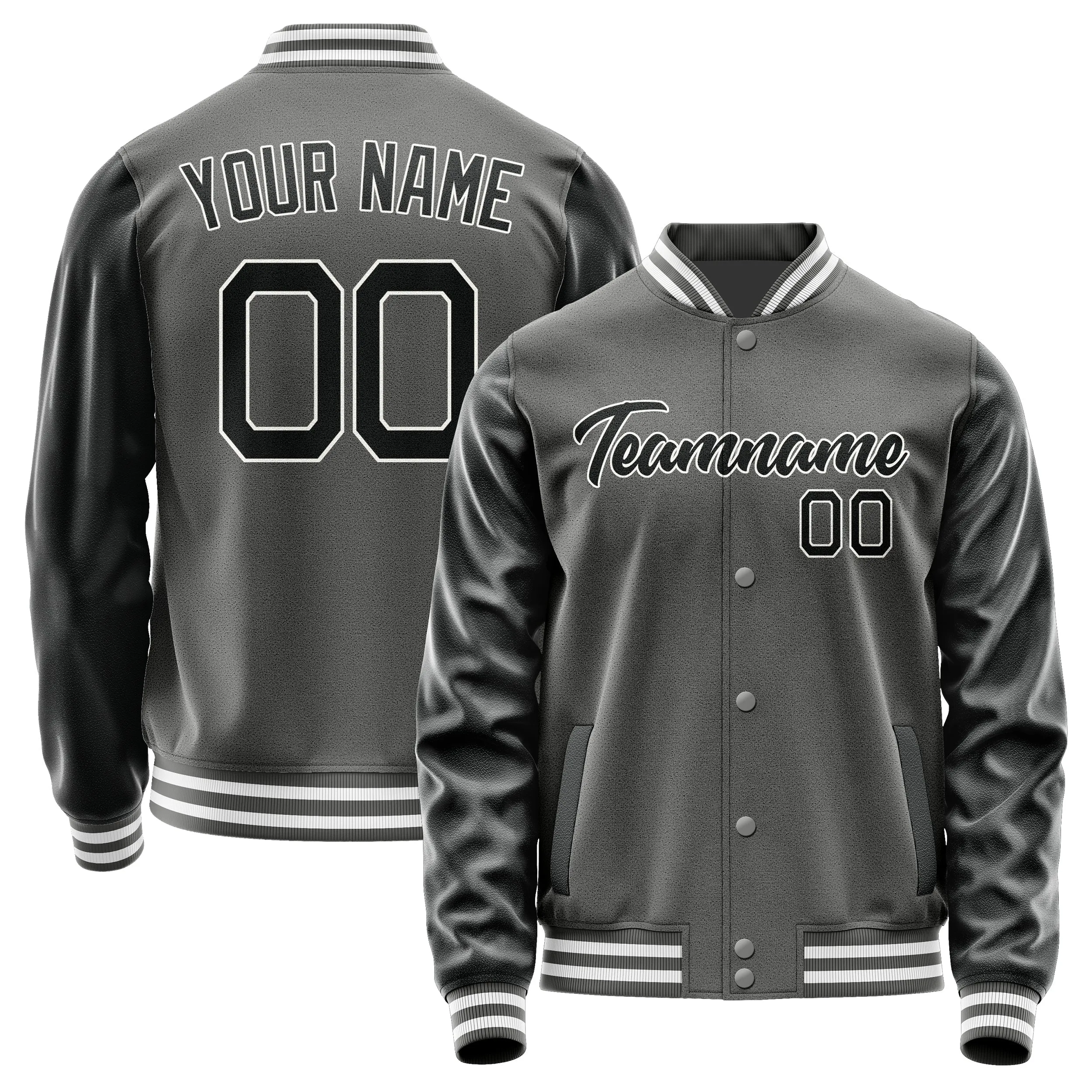 Custom Dark Grey Black Jacket sold by Tailorly