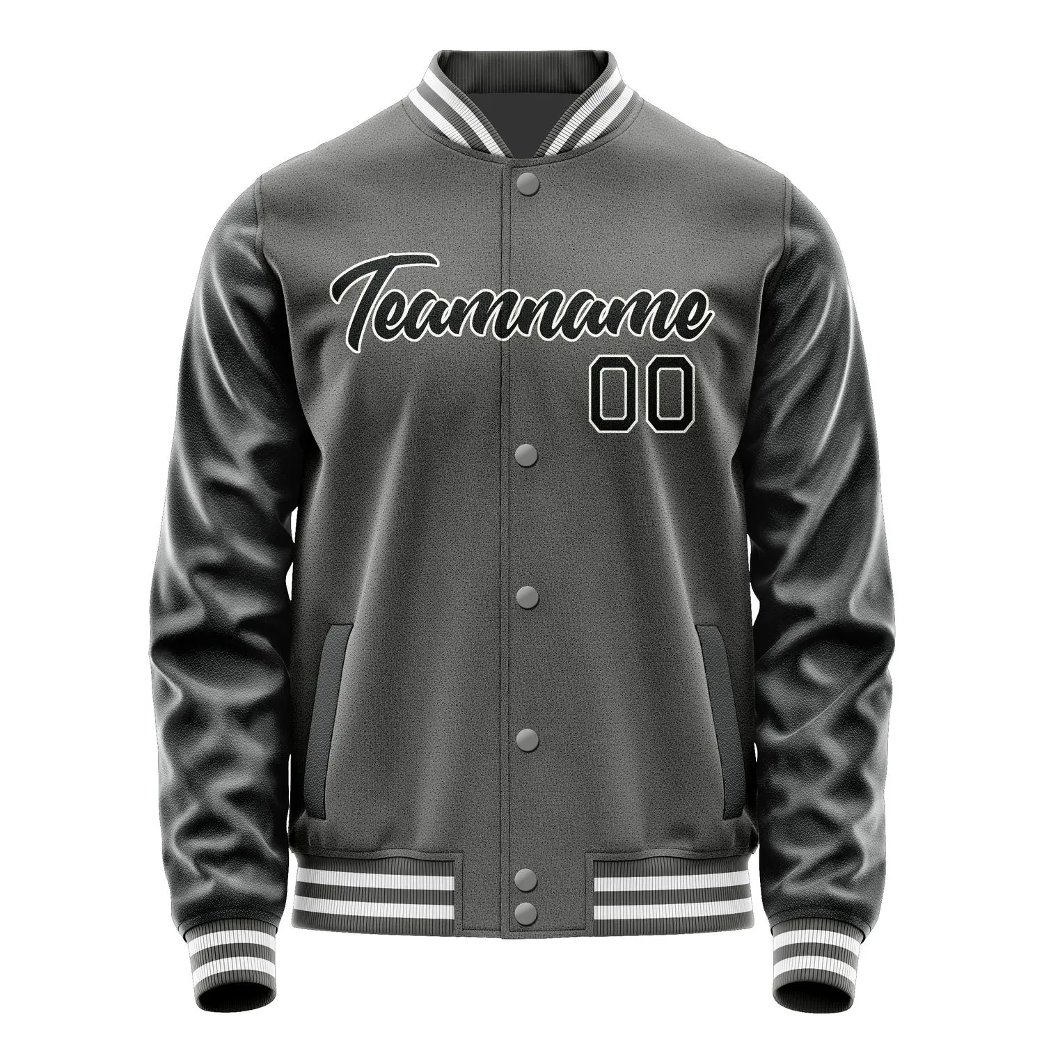 Custom Dark Grey Black Jacket sold by Tailorly product image thumbnail 2