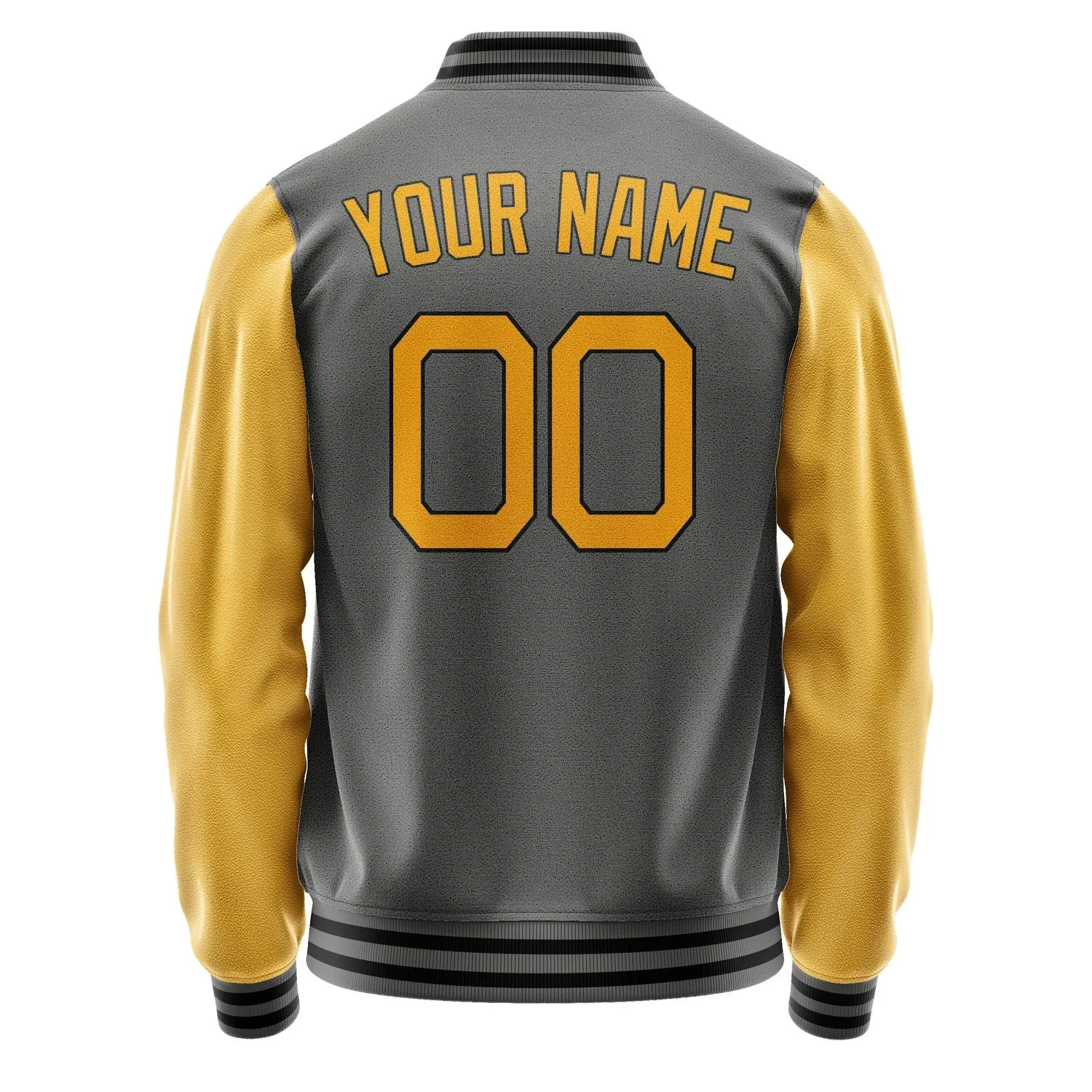 Custom Dark Grey Yellow Jacket sold by Tailorly product image thumbnail 4