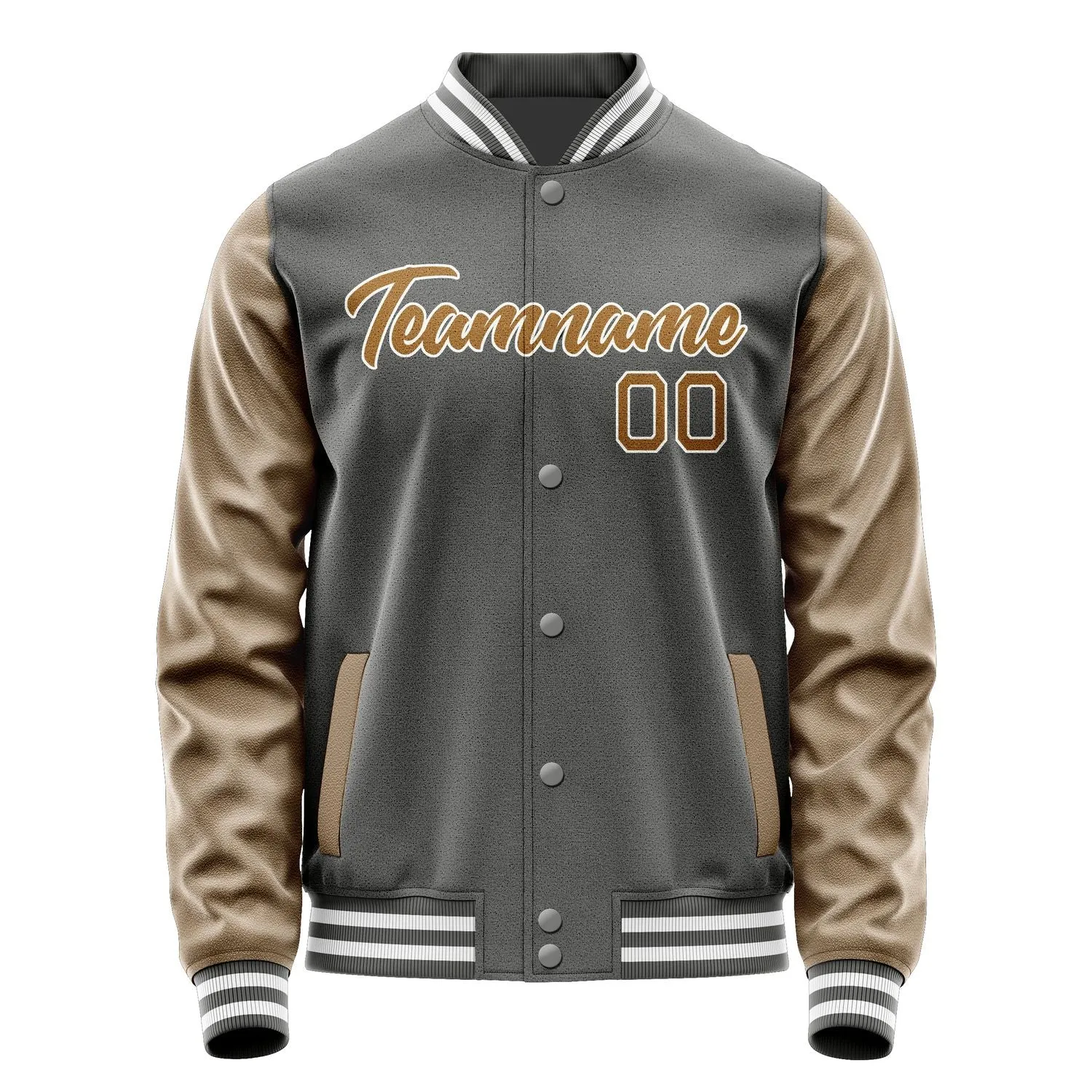 Custom Dark Grey Khaki Jacket sold by Tailorly product image thumbnail 2
