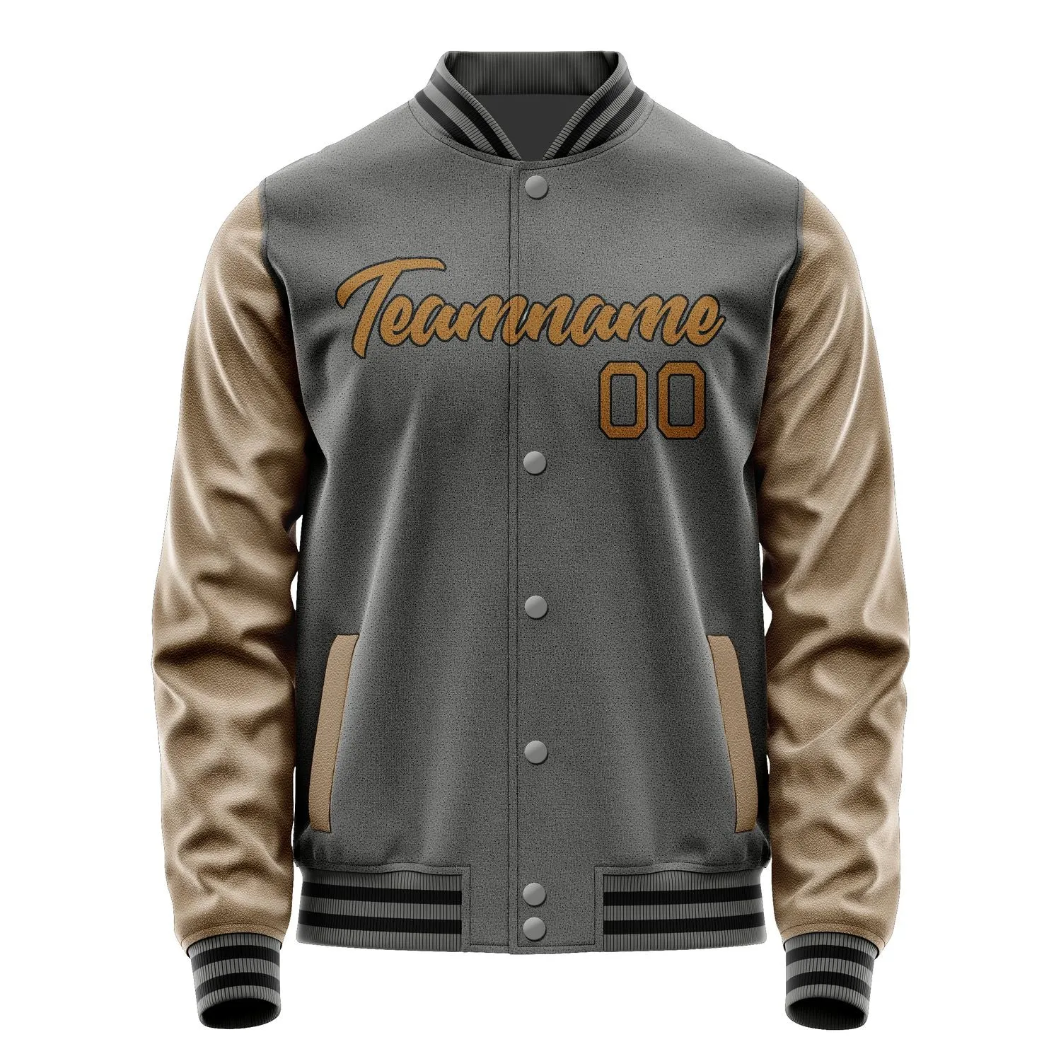 Custom Dark Grey Khaki Jacket sold by Tailorly product image thumbnail 2