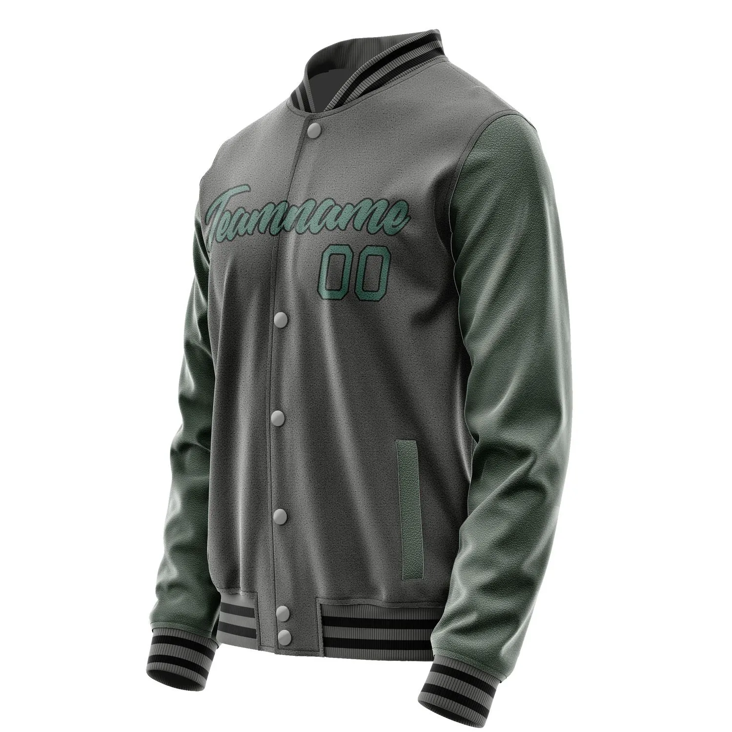 Custom Dark Grey Blue Green Jacket sold by Tailorly product image thumbnail 3