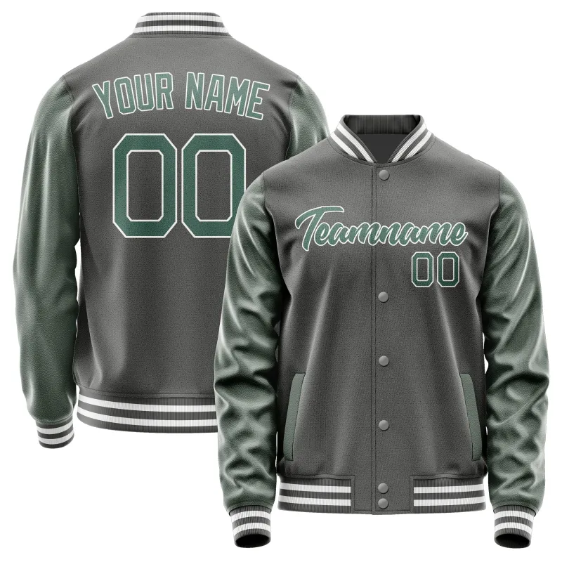 Custom Dark Grey Blue Green Jacket sold by Tailorly
