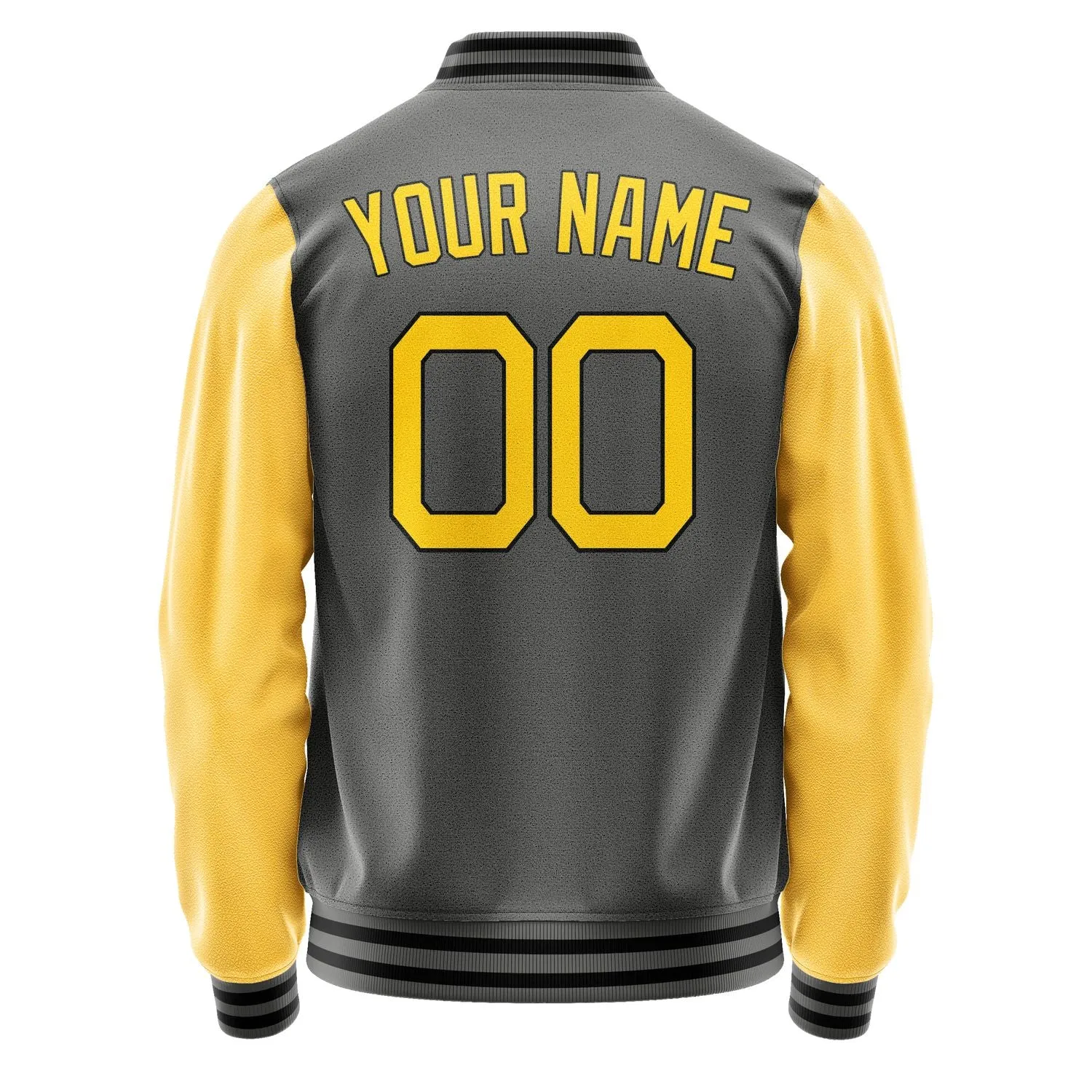Custom Dark Grey Gold Jacket sold by Tailorly product image thumbnail 4