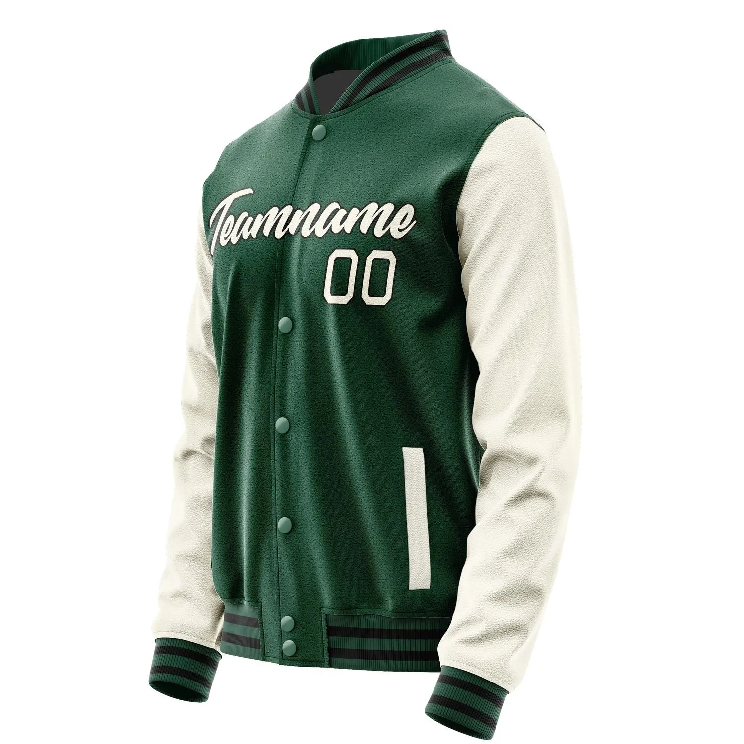 Custom Green Cream Jacket sold by Tailorly product image thumbnail 3