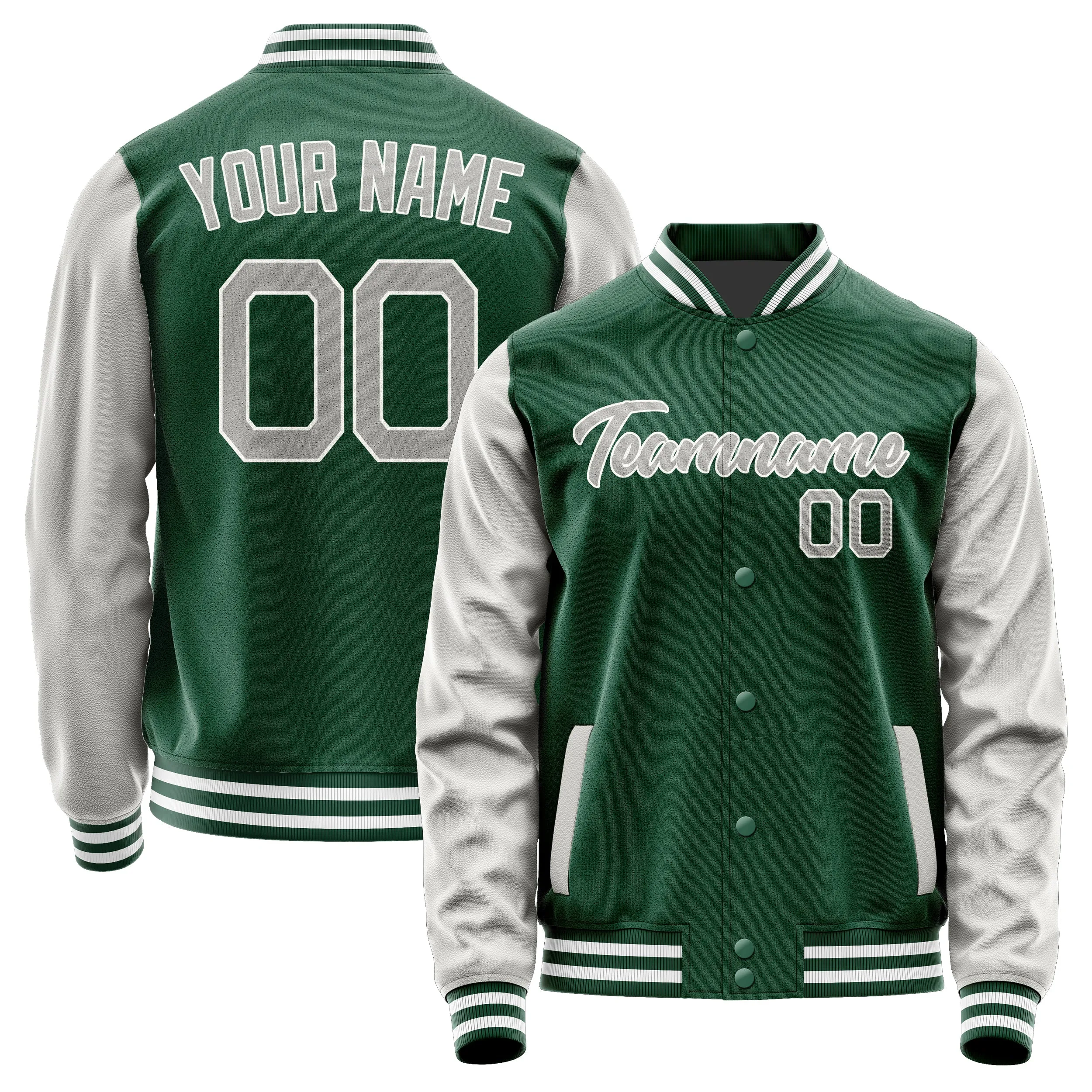 Custom Green Gray Jacket sold by Tailorly