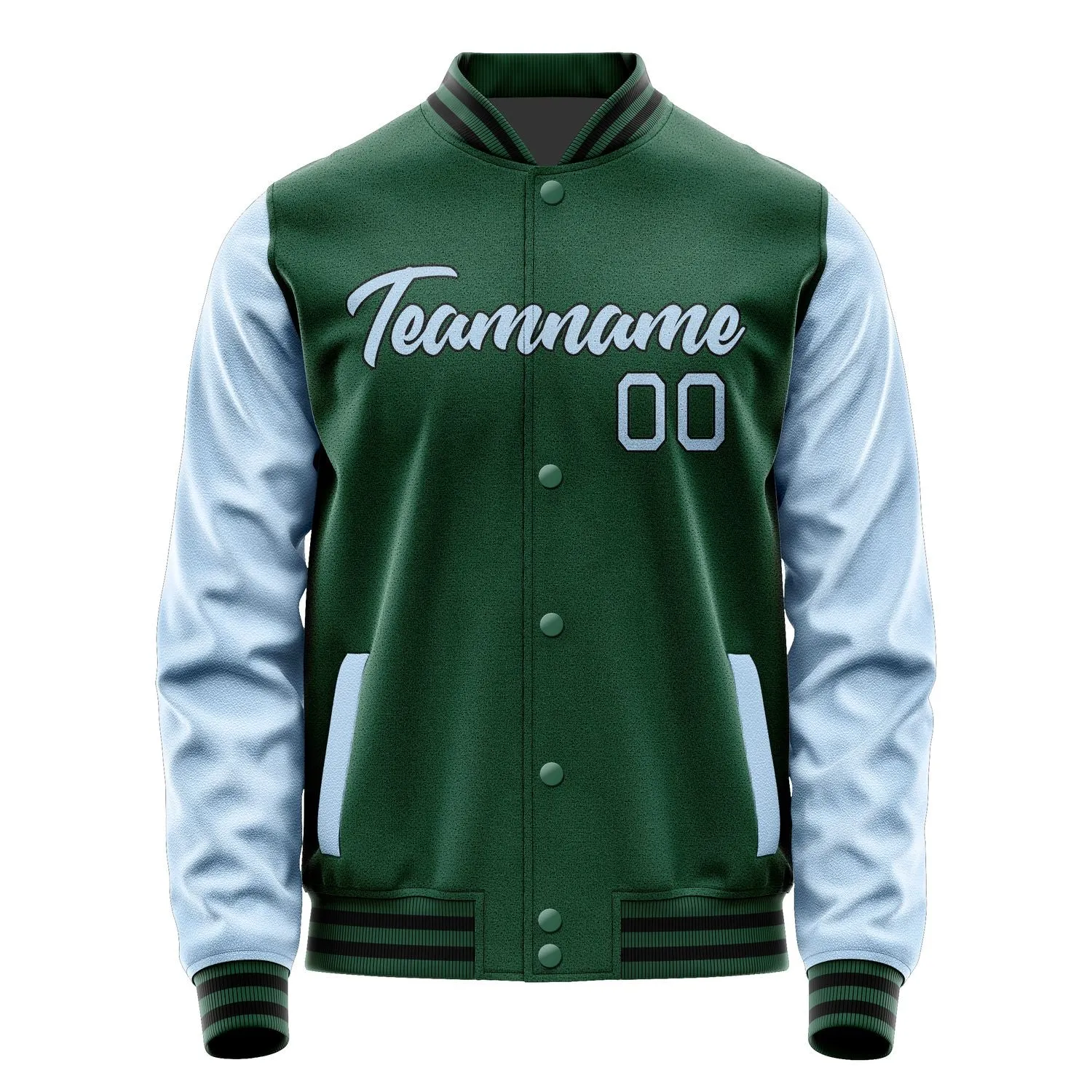 Custom Green Light Blue Jacket sold by Tailorly product image thumbnail 2