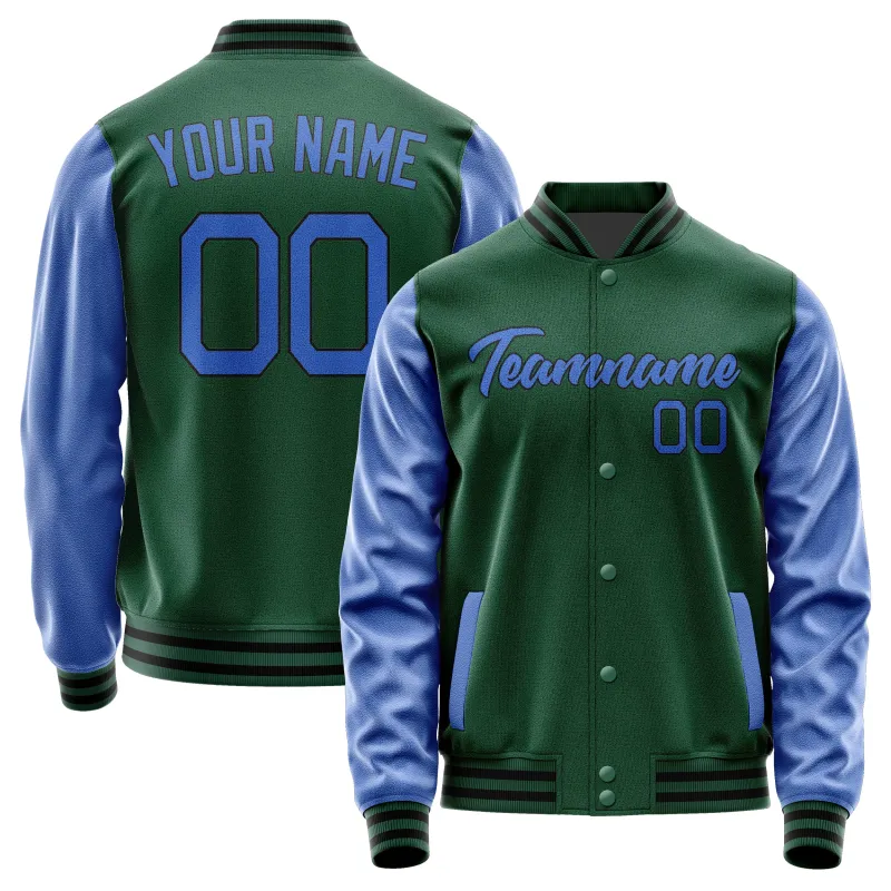 Custom Green Sky Blue Jacket sold by Tailorly