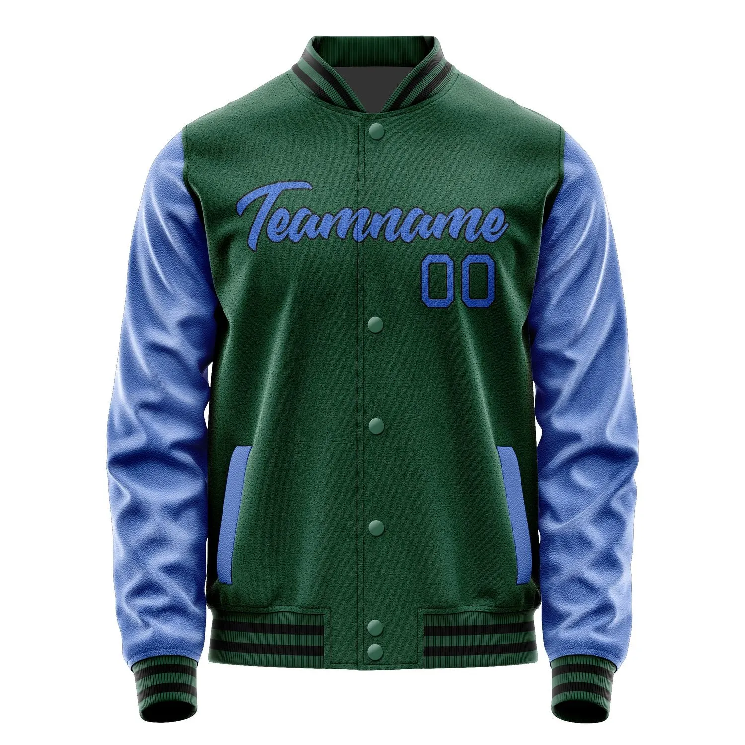 Custom Green Sky Blue Jacket sold by Tailorly product image thumbnail 2