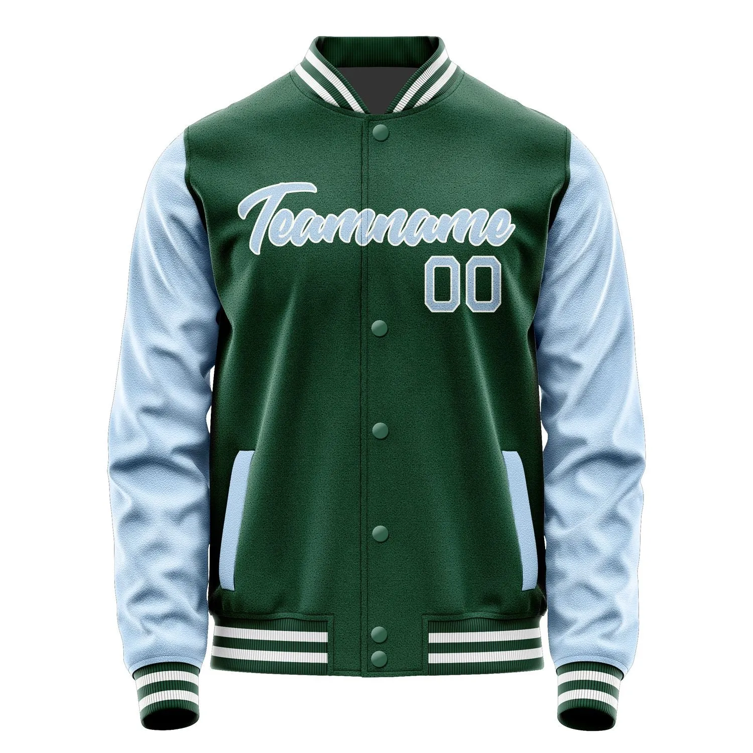 Custom Green Light Blue Jacket sold by Tailorly product image thumbnail 2