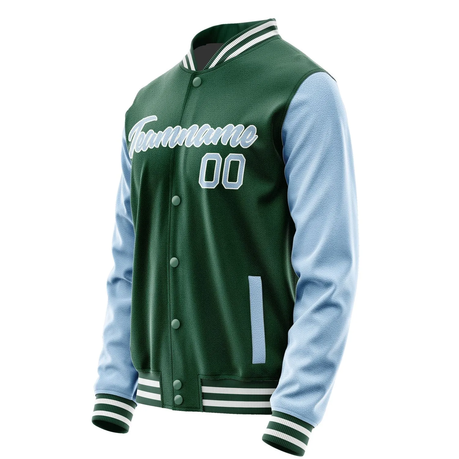 Custom Green Light Blue Jacket sold by Tailorly product image thumbnail 3