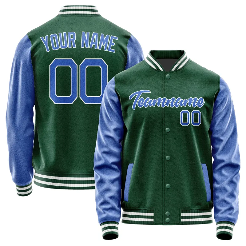 Custom Green Sky Blue Jacket sold by Tailorly