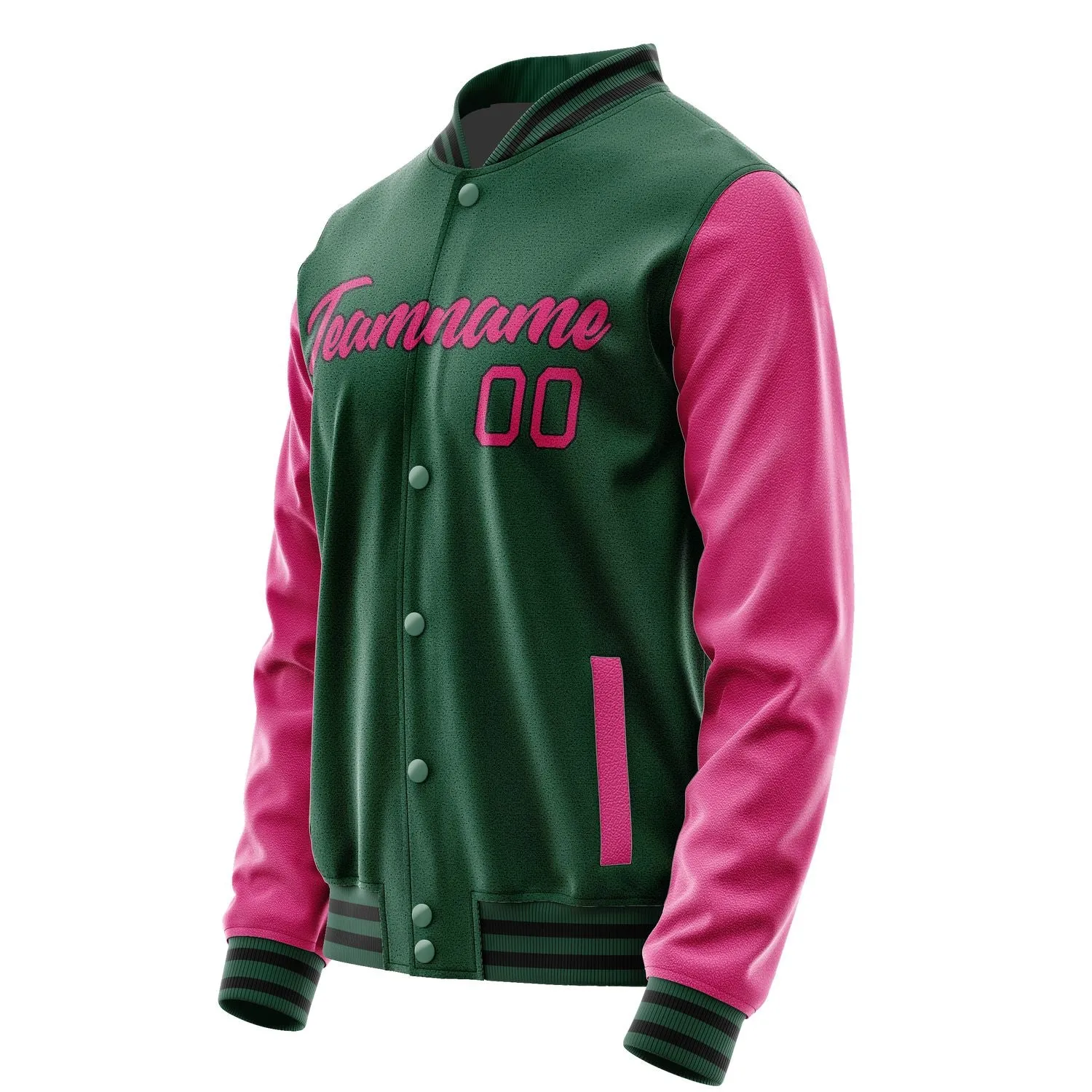 Custom Green Pink Jacket sold by Tailorly product image thumbnail 3