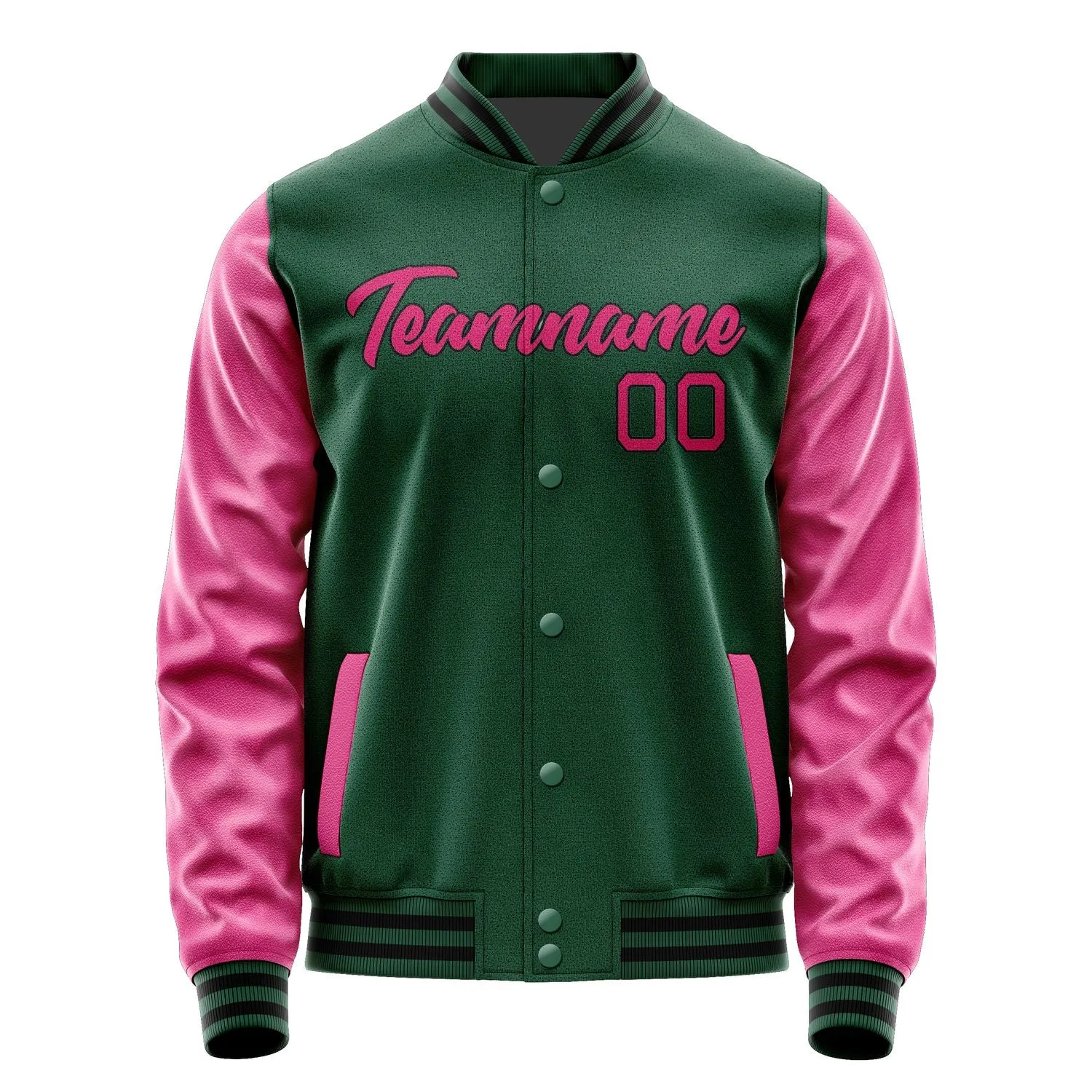 Custom Green Pink Jacket sold by Tailorly product image thumbnail 2
