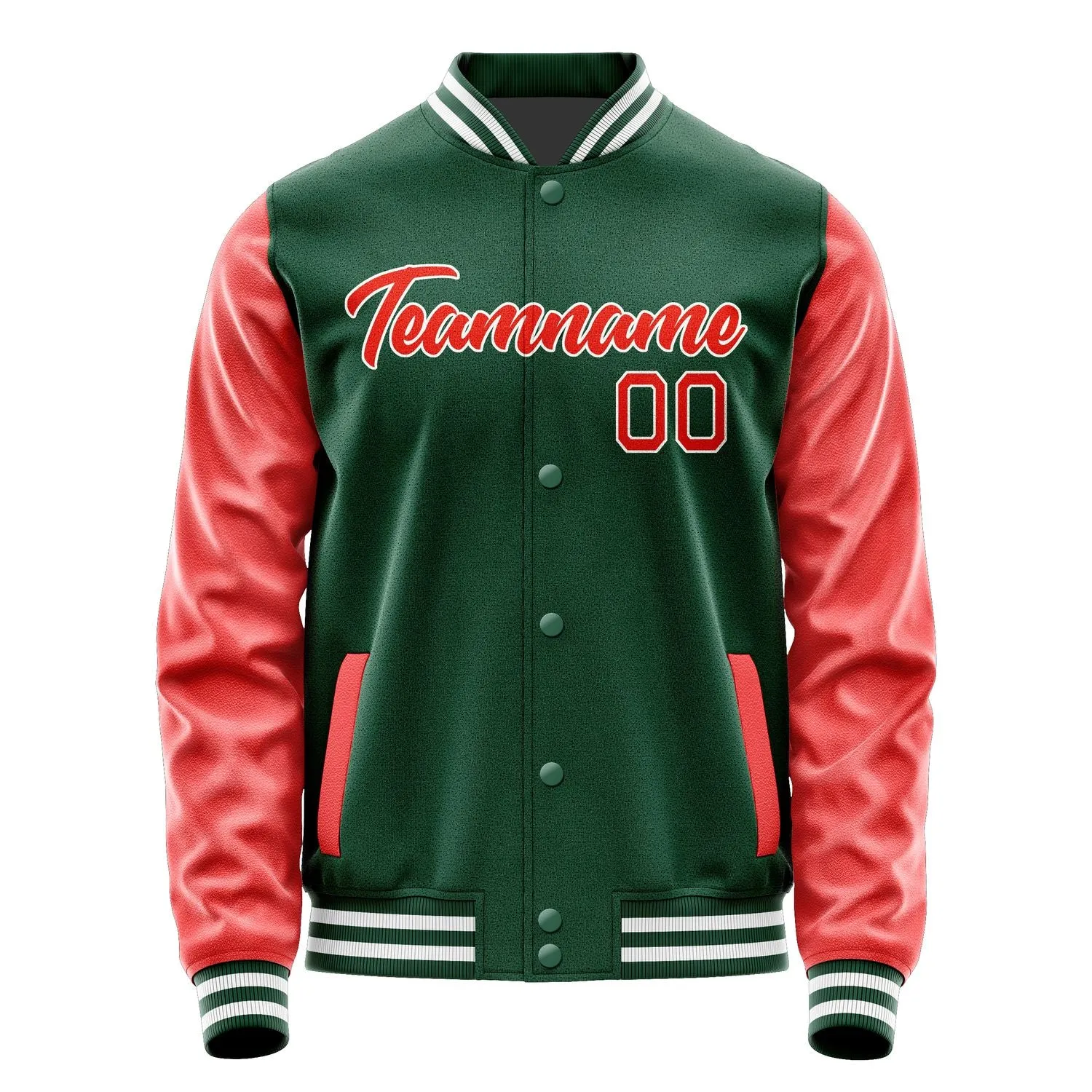 Custom Green Orange Red Jacket sold by Tailorly product image thumbnail 2