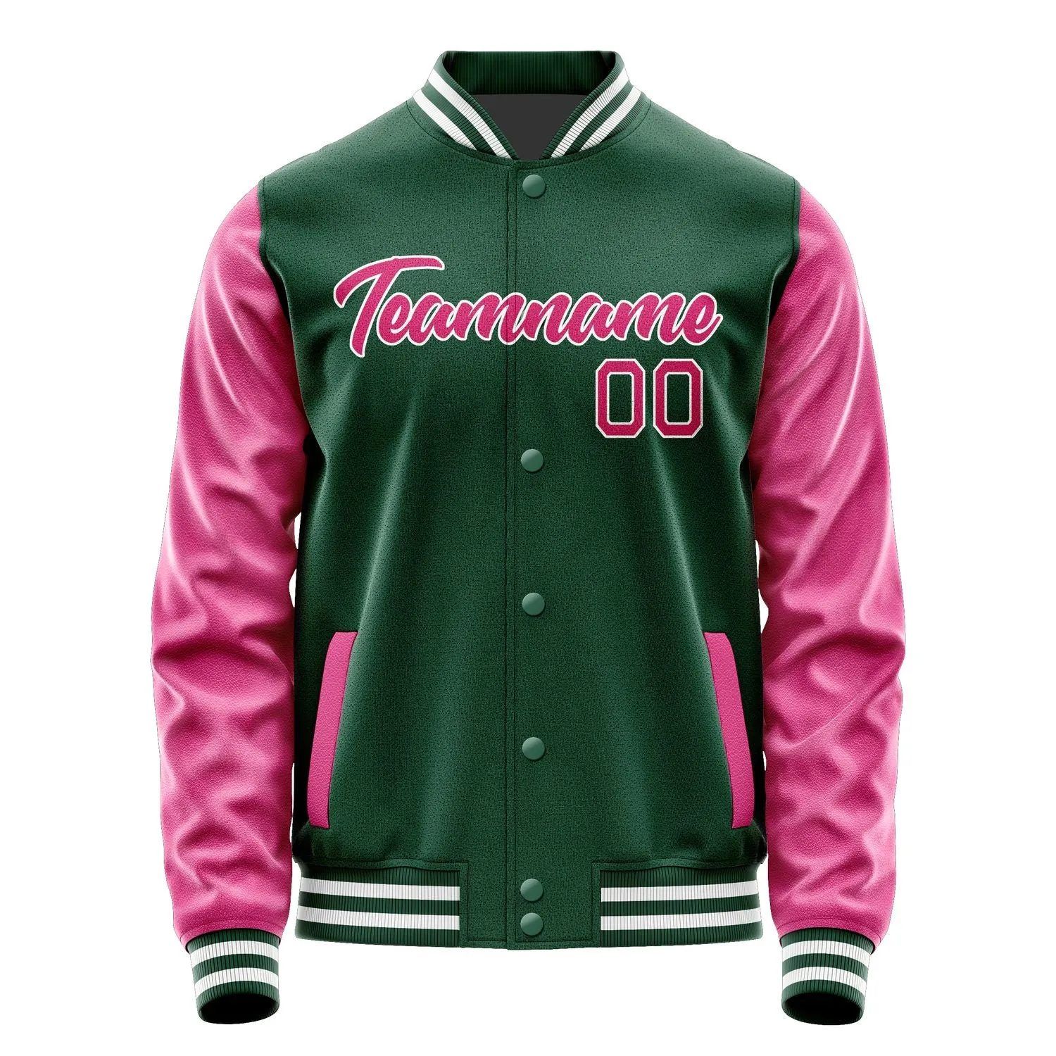 Custom Green Pink Jacket sold by Tailorly product image thumbnail 2