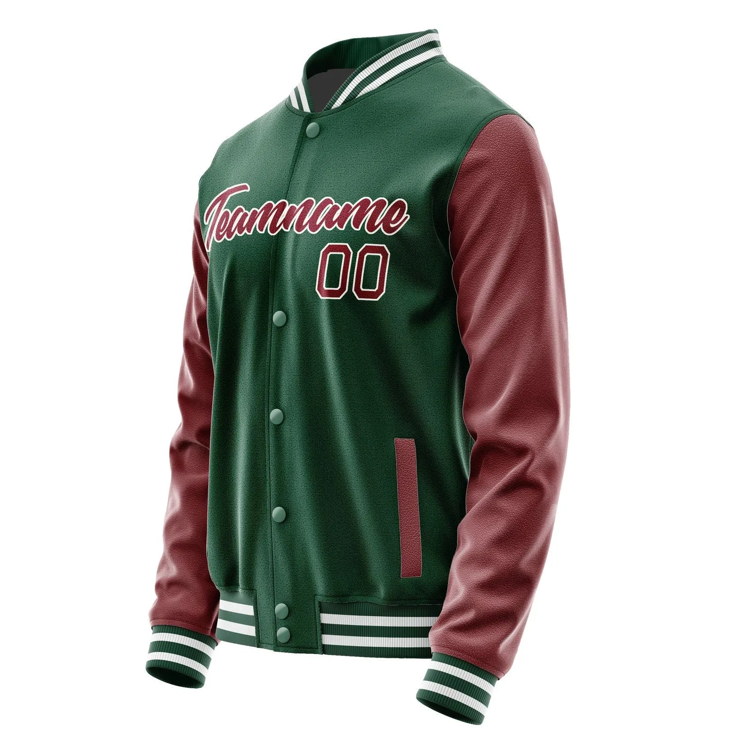 Custom Green Crimson Red Jacket sold by Tailorly product image thumbnail 3