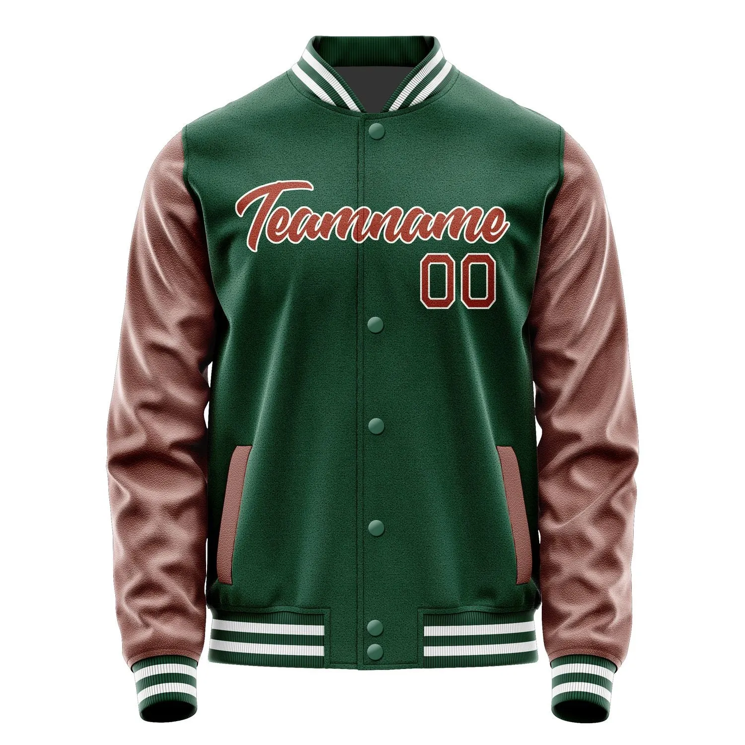 Custom Green Coral Red Jacket sold by Tailorly product image thumbnail 2