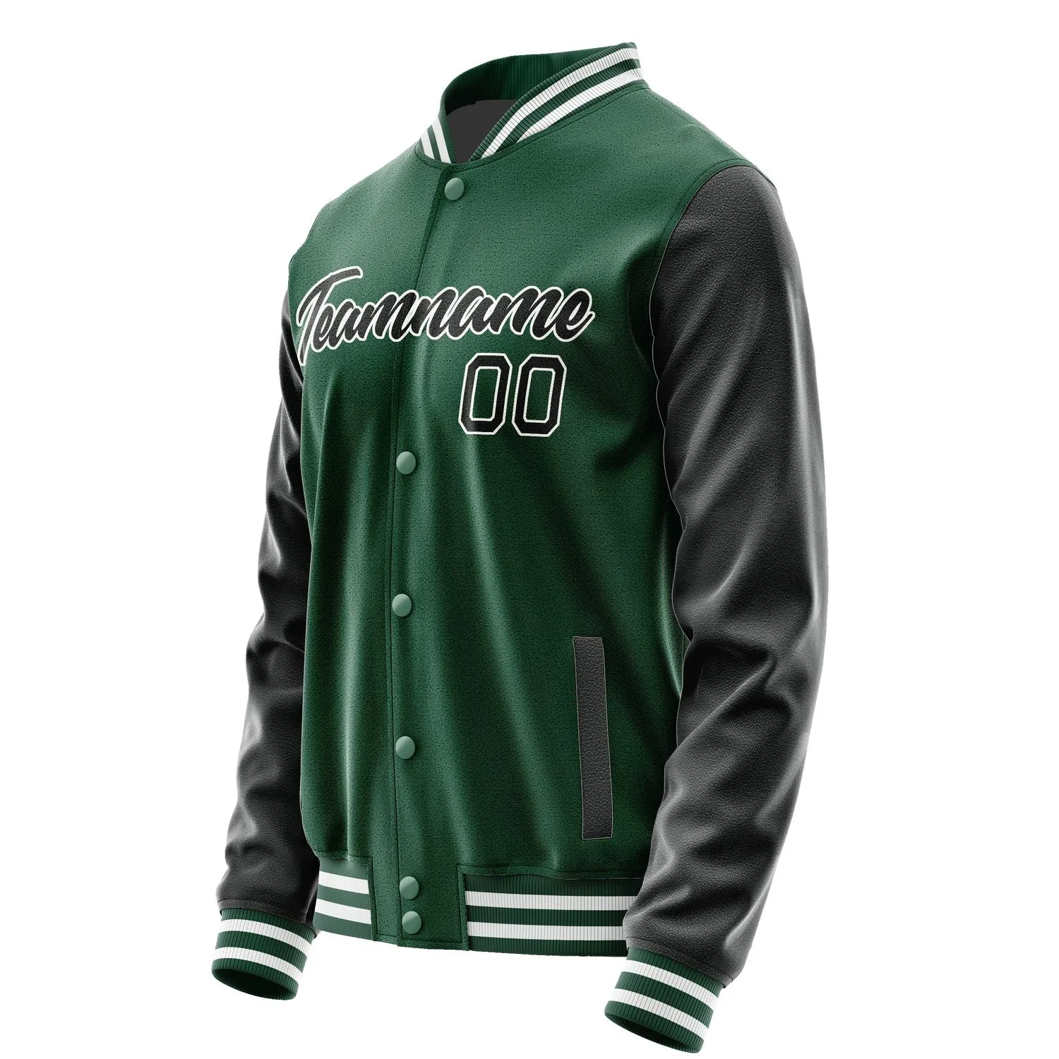 Custom Green Black Jacket sold by Tailorly product image thumbnail 3
