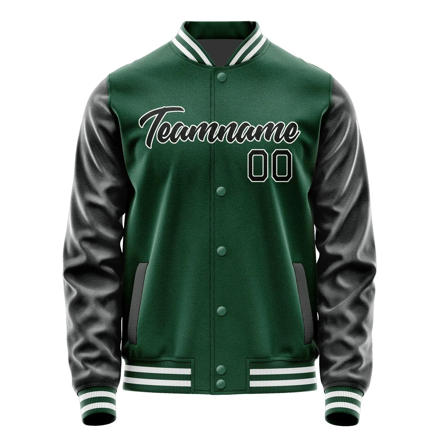 Custom Green Black Jacket sold by Tailorly product image thumbnail 2