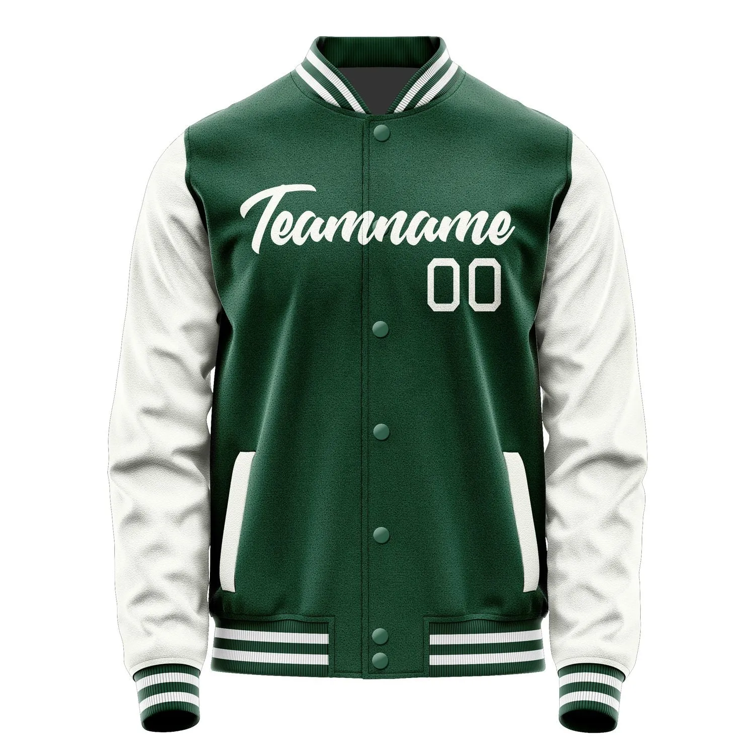 Custom Green White Jacket sold by Tailorly product image thumbnail 2