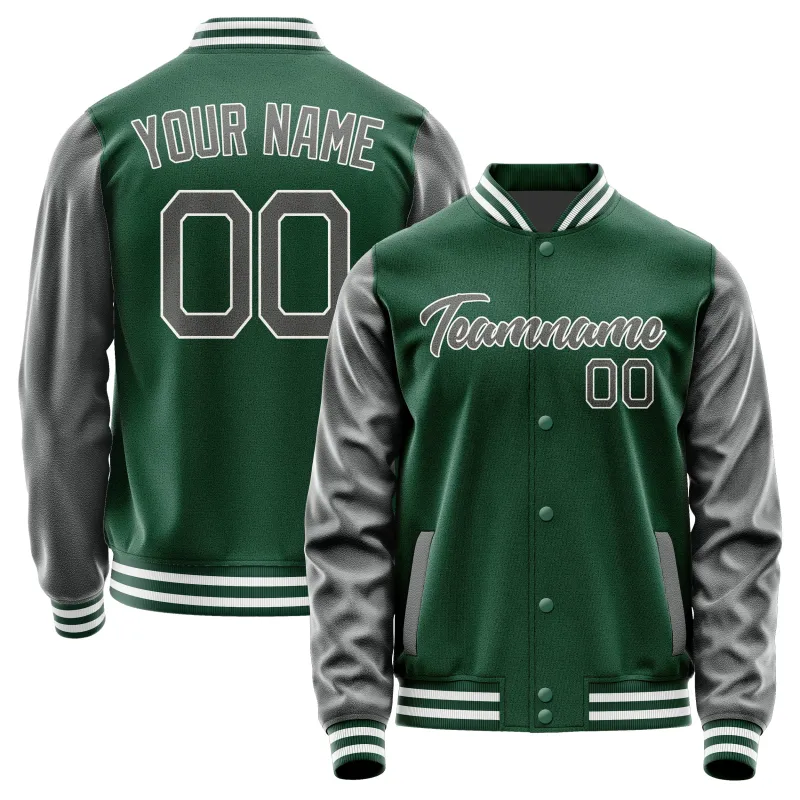 Custom Green Dark Grey Jacket sold by Tailorly