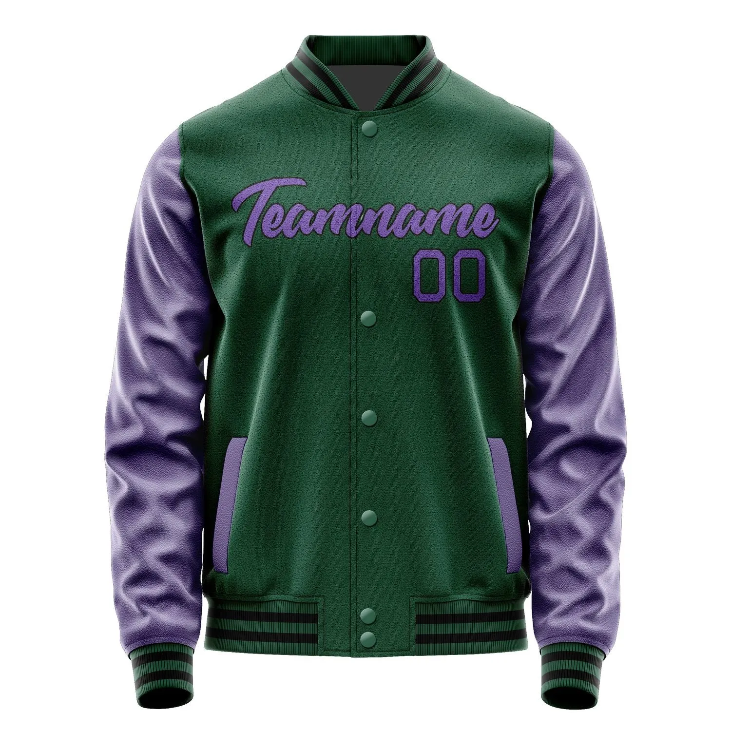Custom Green Light Purple Jacket sold by Tailorly product image thumbnail 2