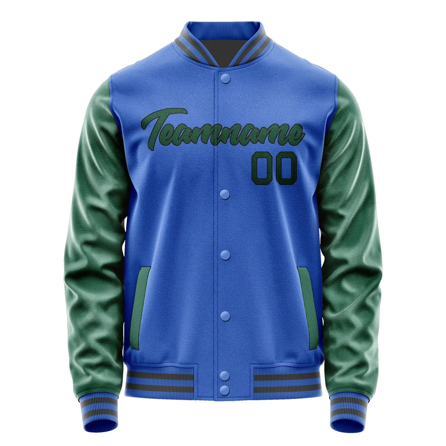 Custom Sky Blue Green Jacket sold by Tailorly product image thumbnail 2