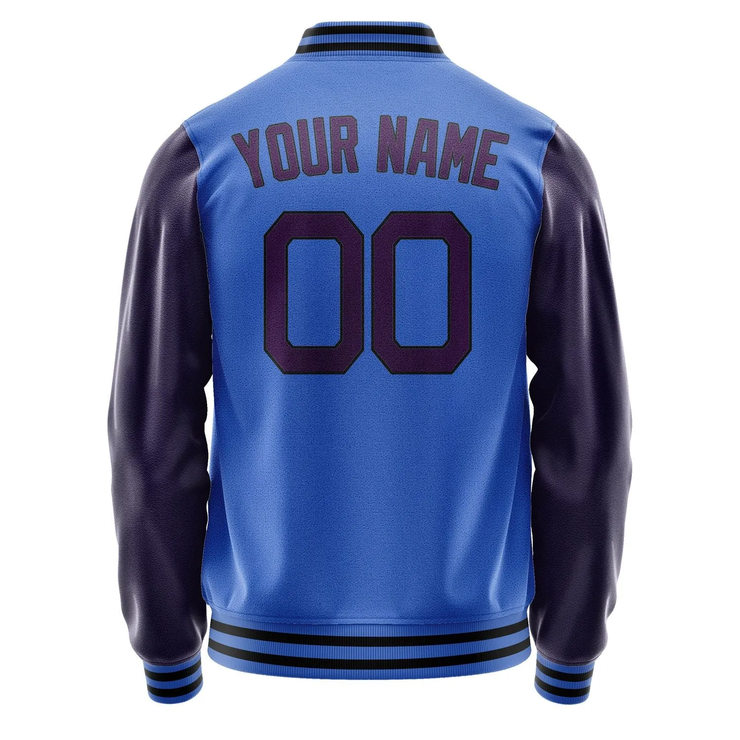 Custom Sky Blue Purple Jacket sold by Tailorly product image thumbnail 4