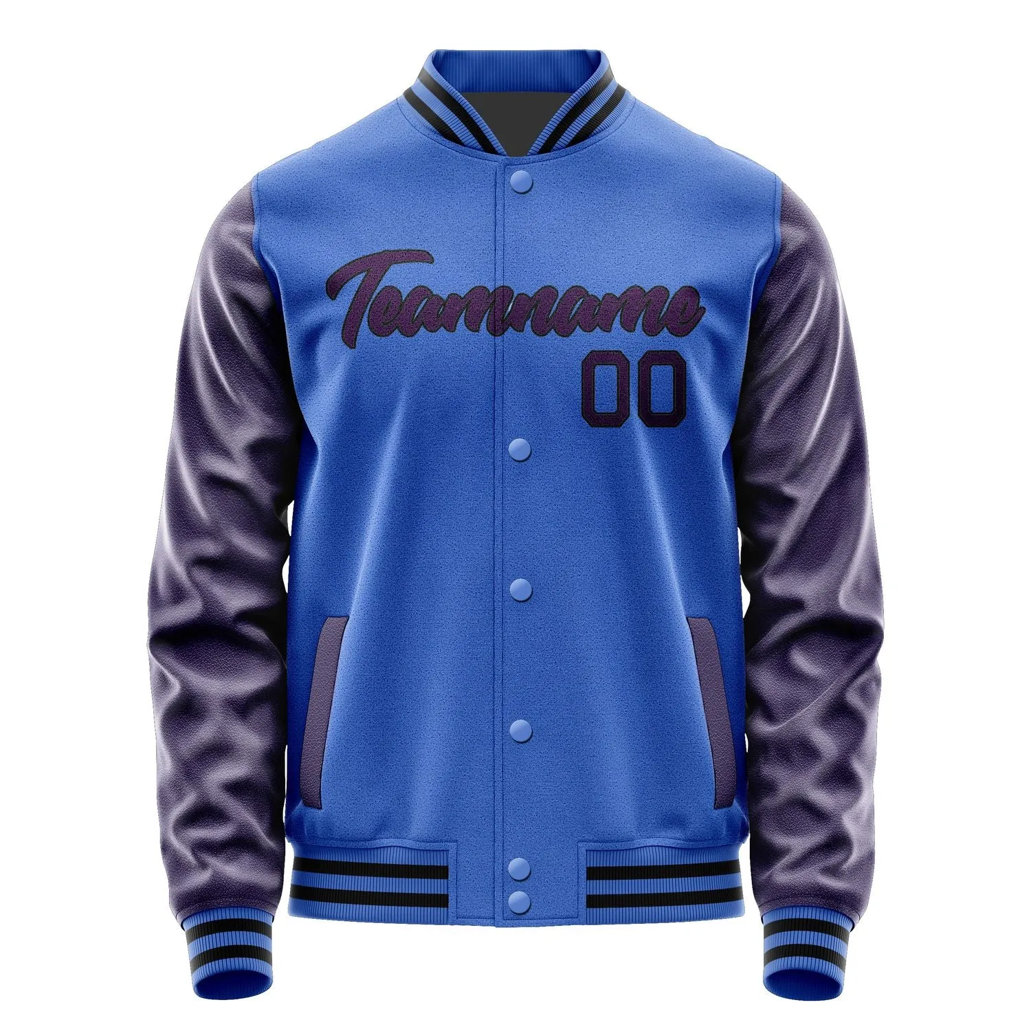 Custom Sky Blue Purple Jacket sold by Tailorly product image thumbnail 2