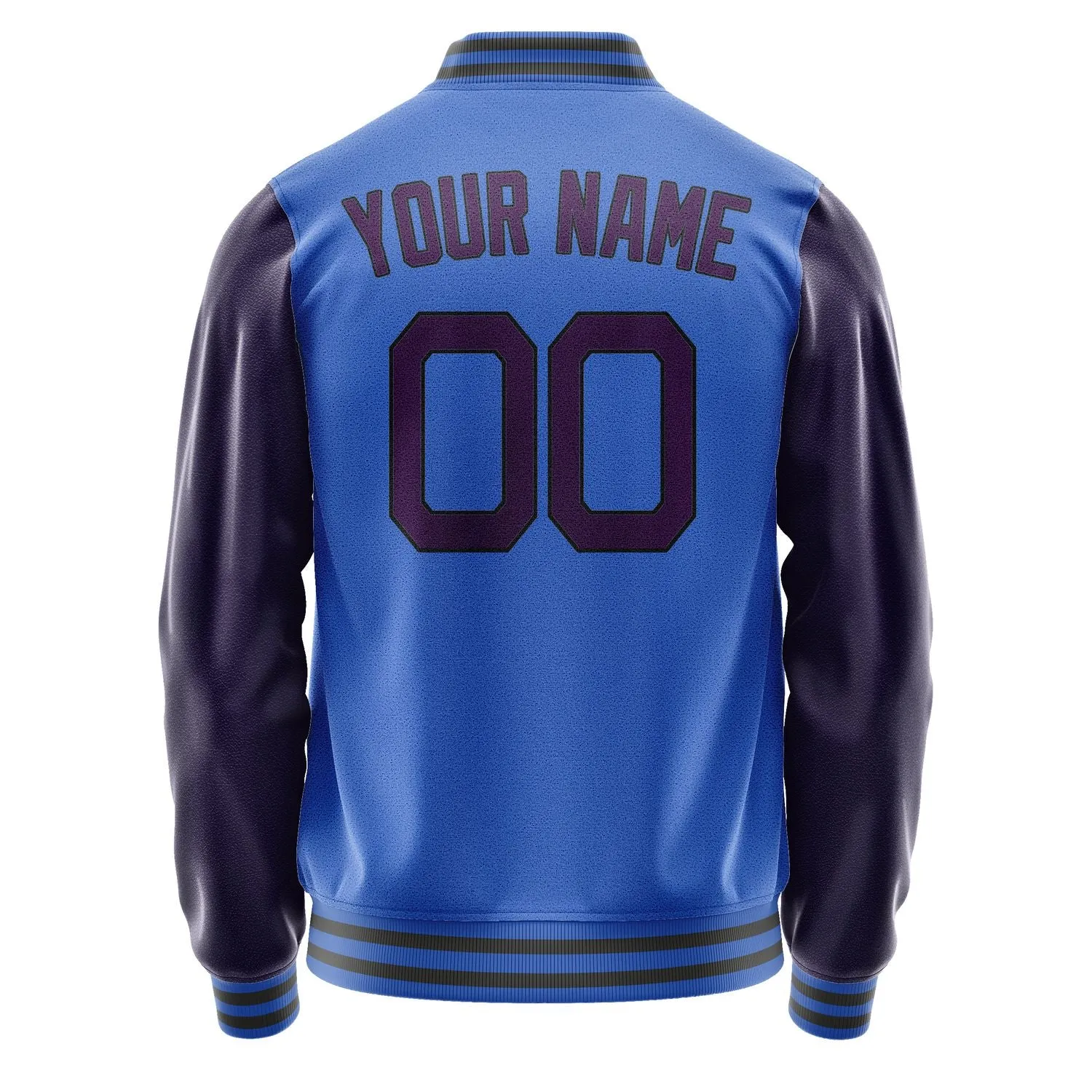 Custom Sky Blue Purple Jacket sold by Tailorly product image thumbnail 4