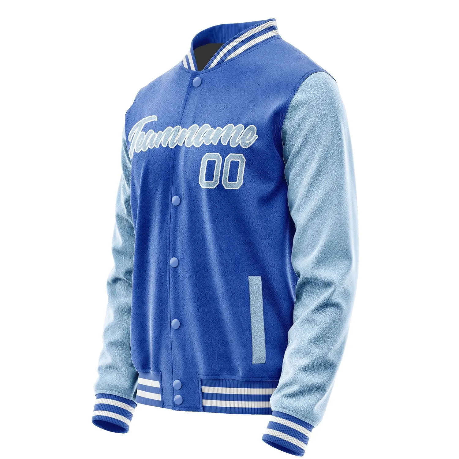 Custom Sky Blue Light Blue Jacket sold by Tailorly product image thumbnail 3