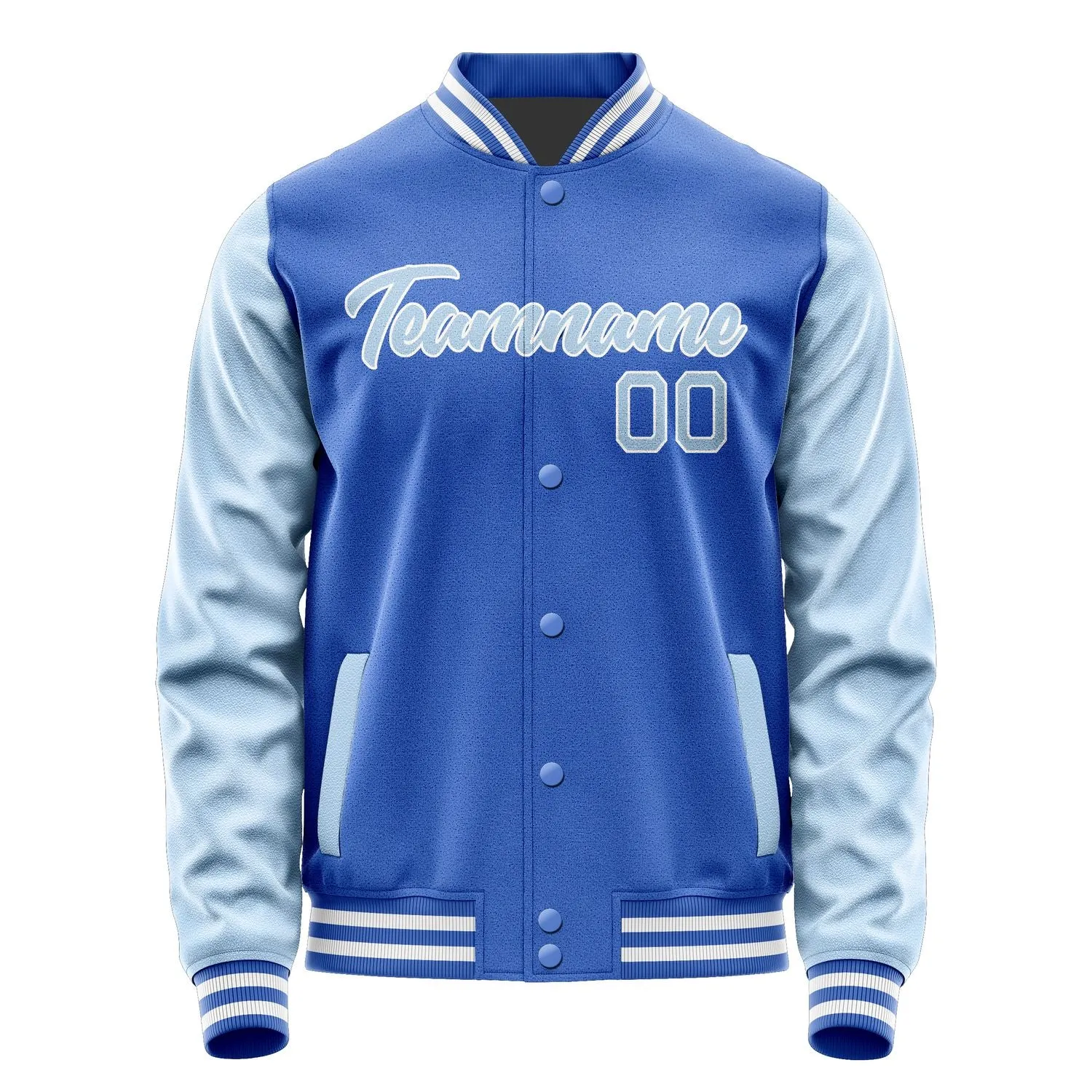 Custom Sky Blue Light Blue Jacket sold by Tailorly product image thumbnail 2