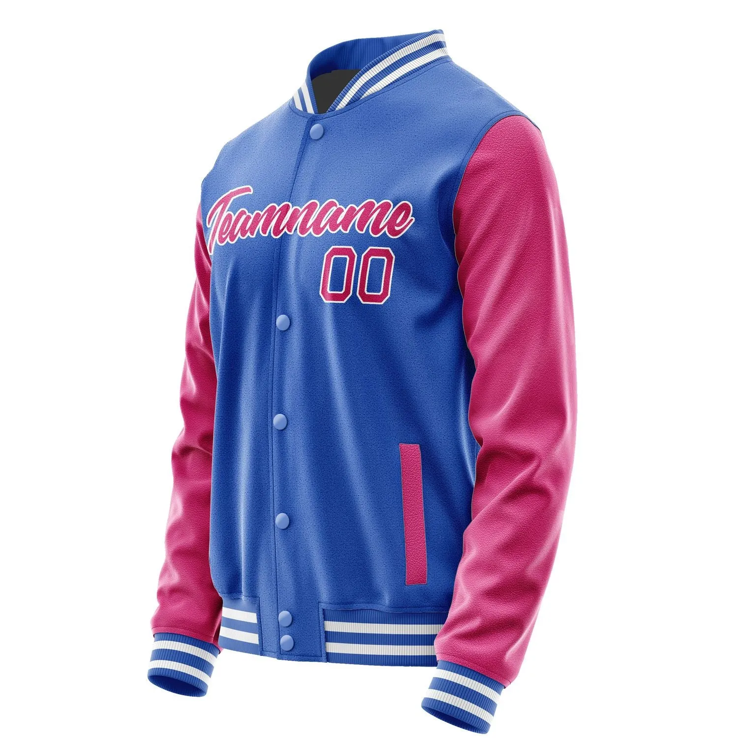 Custom Sky Blue Pink Jacket sold by Tailorly product image thumbnail 3