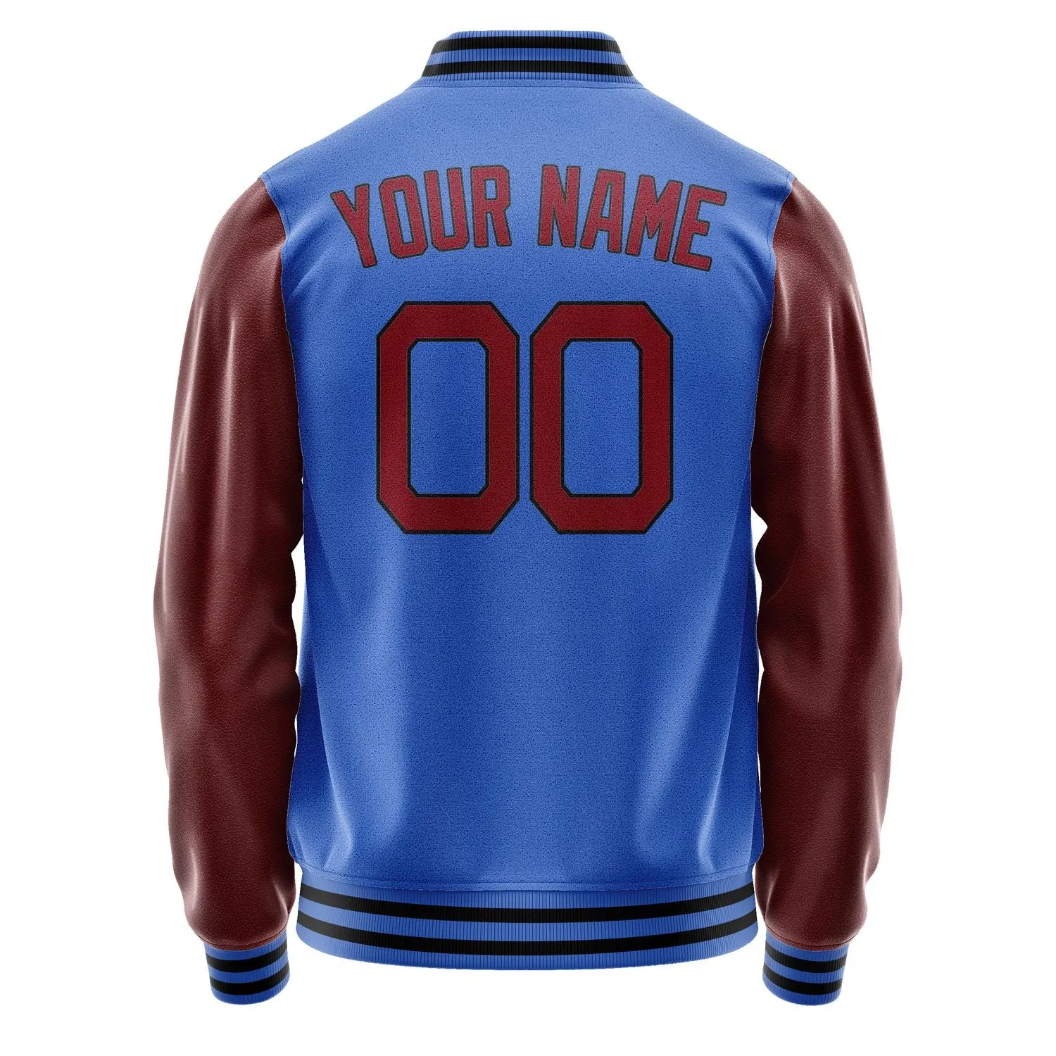 Custom Sky Blue Red Jacket sold by Tailorly product image thumbnail 4
