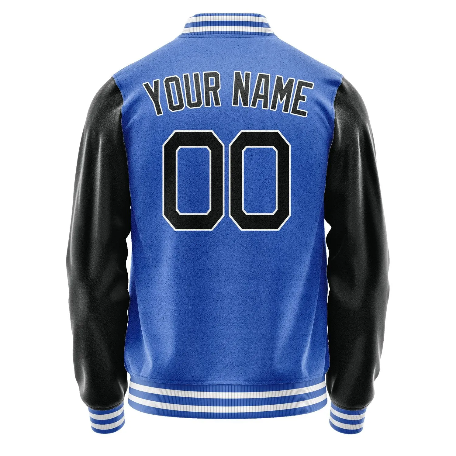 Custom Sky Blue Black Jacket sold by Tailorly product image thumbnail 4